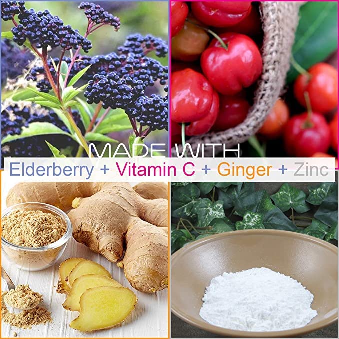 Foto 4 pulgar | Cápsulas de Saúco Smarter Vitamina C Jengibre y Zinc Paquete de 3 - Venta Internacional