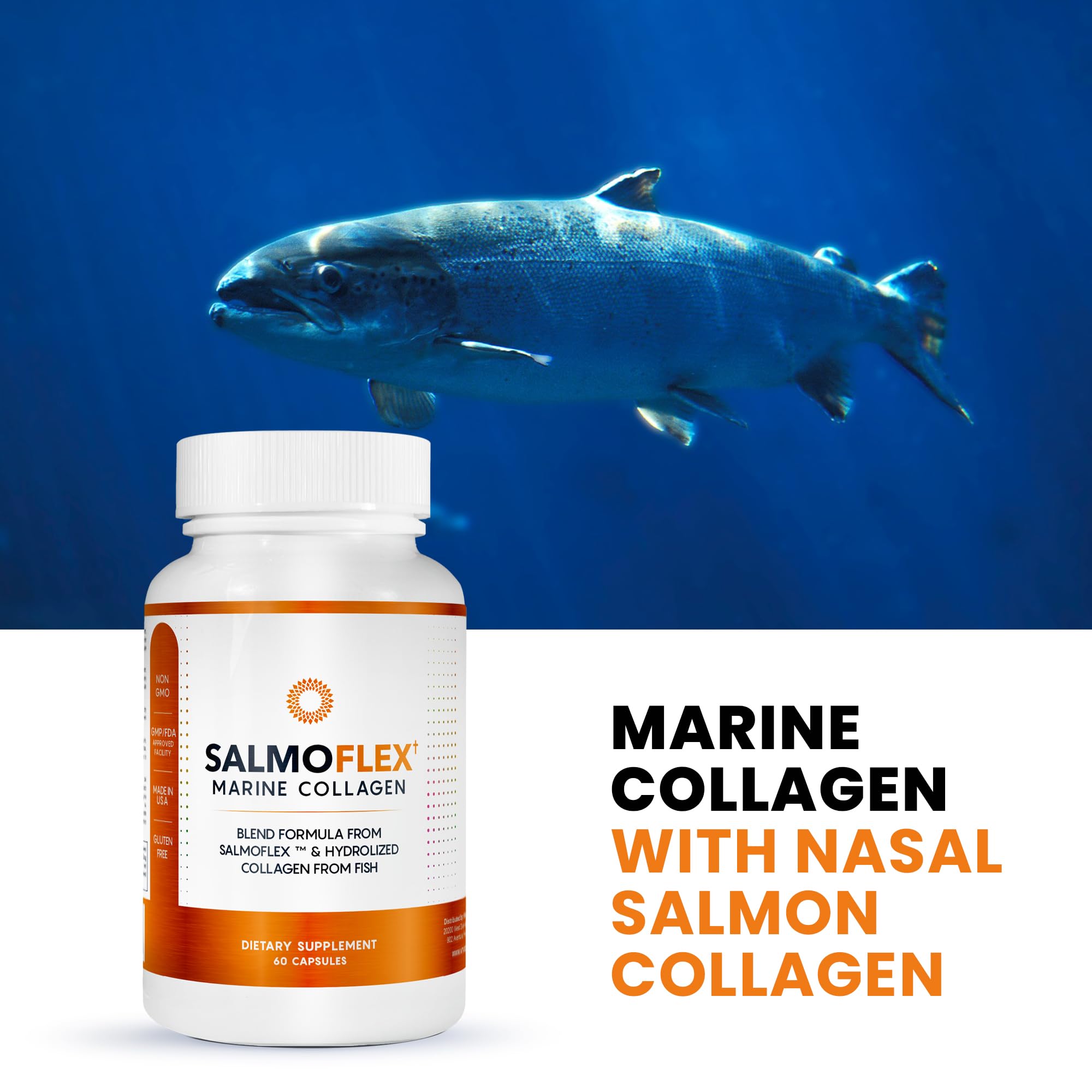 Foto 5 pulgar | Suplemento Vitasei Salmoflex Colágeno Marino 60 Cápsulas - Venta Internacional