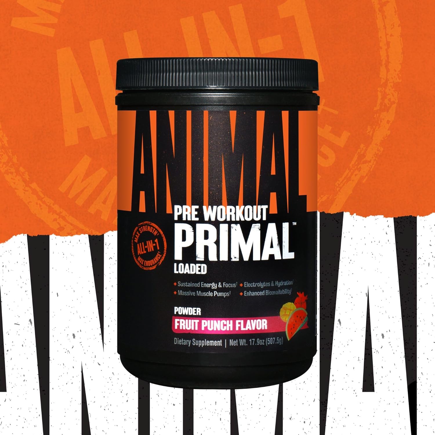 Foto 6 pulgar | Pre-entrenamiento Animal Primal 25 porciones Fruit Punch