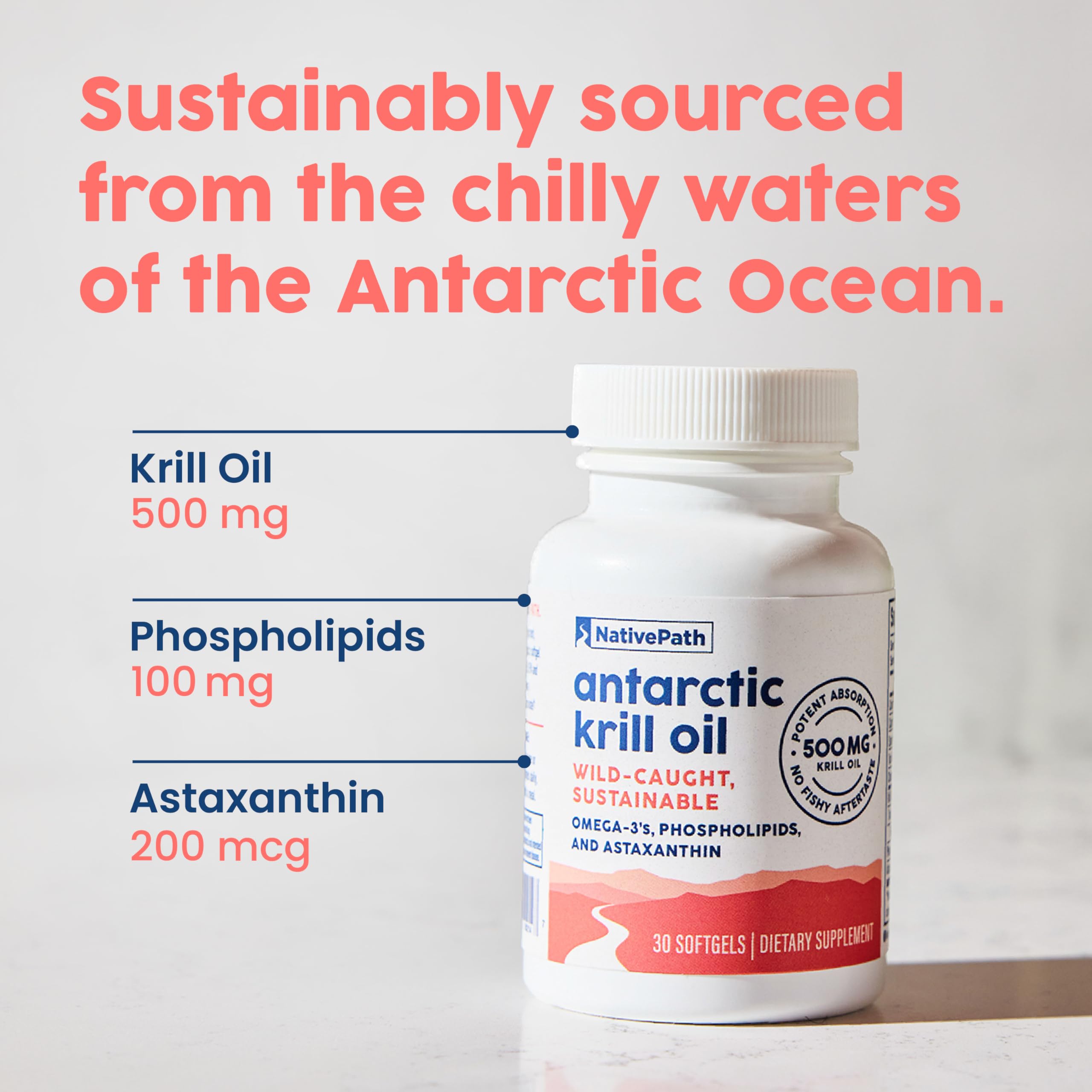 Foto 6 | Complemente El Suministro De Aceite De Krill Antártico De Nativepath Para 30 Días - Venta Internacional.