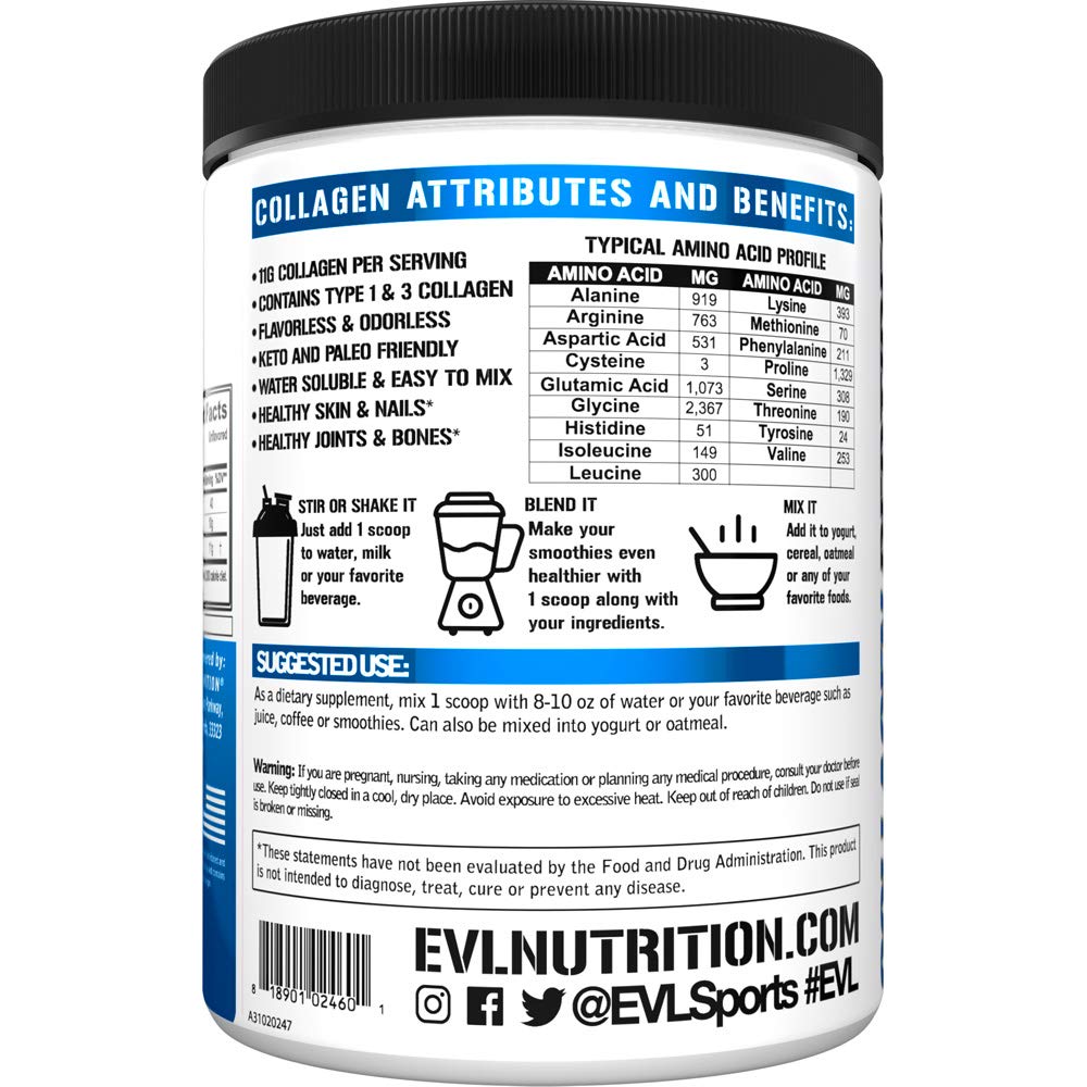 Foto 4 | Péptidos de Colágeno En Polvo Evlution Nutrition 30 Porciones - Venta Internacional