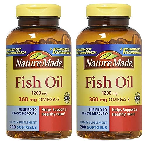 Foto 2 pulgar | Suplemento de Aceite De Pescado Natural De 1200 Mg Con 400 Cápsulas Blandas De Omega-3 - Venta Internacional