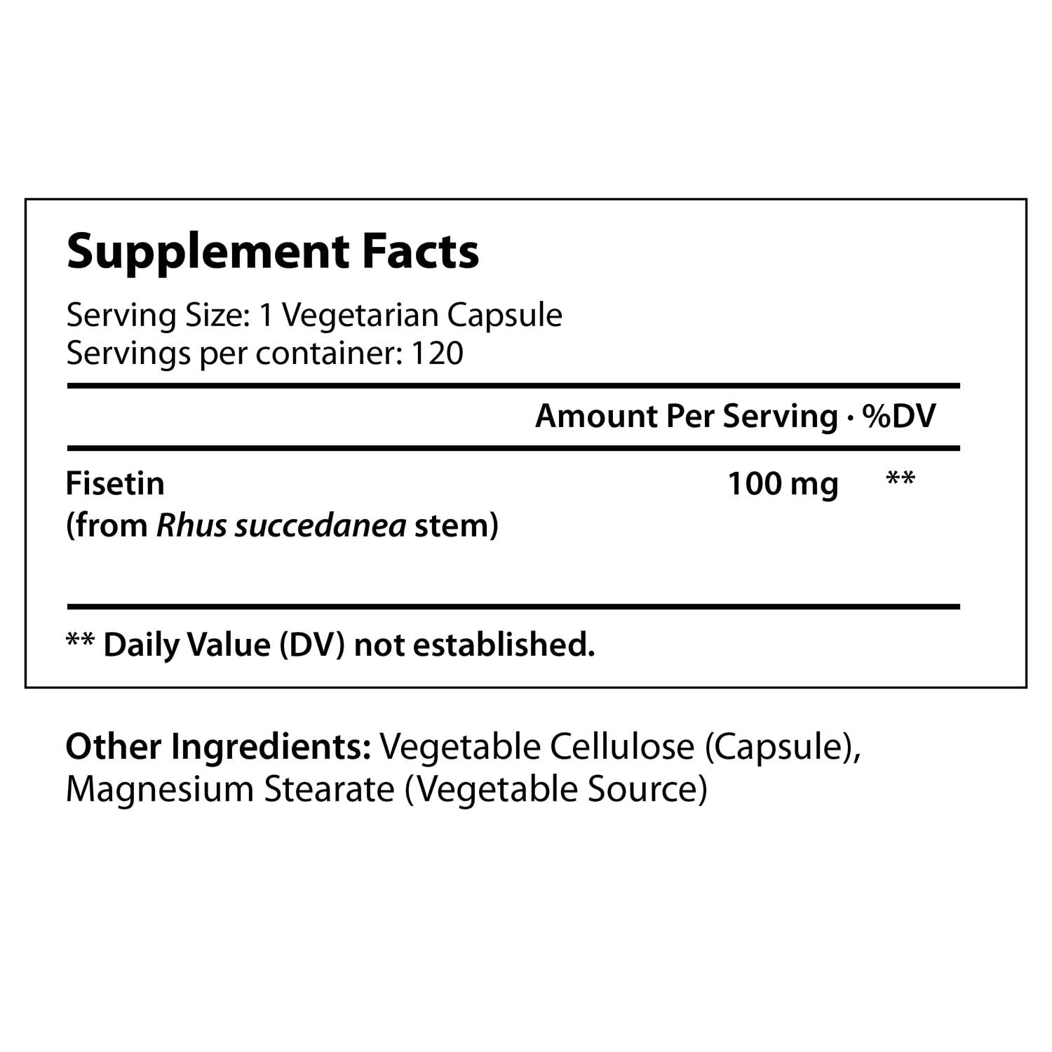 Foto 3 pulgar | Suplemento Longlife Nutri Fisetin 100 Mg 120 Cápsulas - Venta Internacional.
