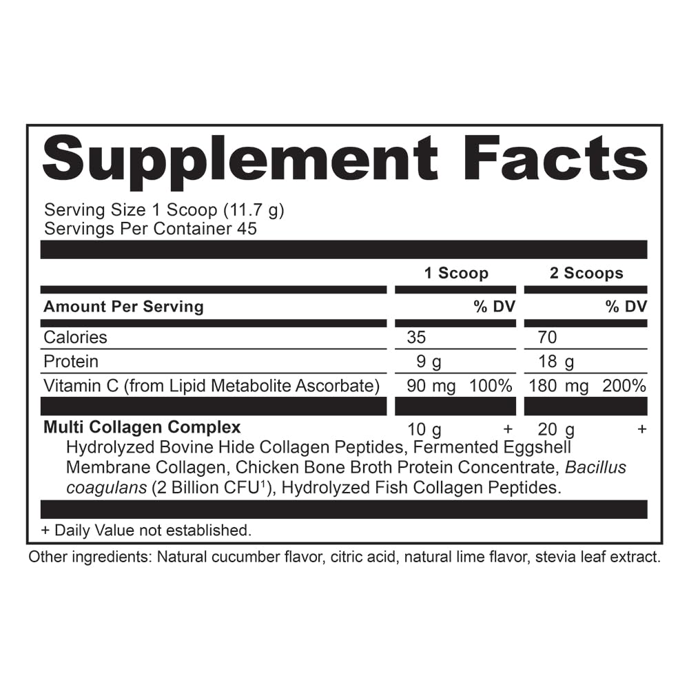 Foto 3 pulgar | Proteína de Colágeno En Polvo Ancient Nutrition Pepino Y Lima 550 Ml - Venta Internacional