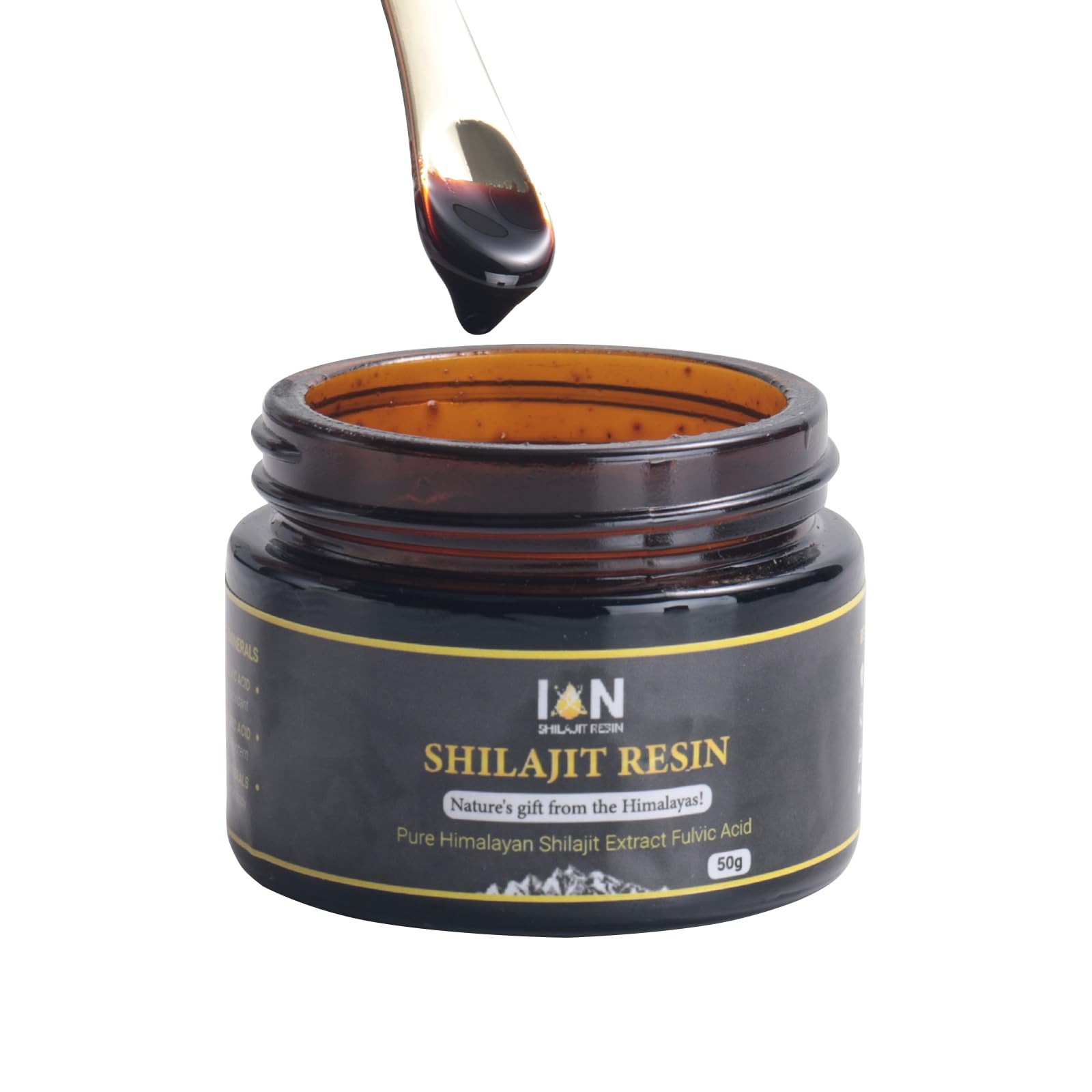 Resina Shilajit Himalayan, 50 G, Con Más De 85 Oligoelementos - Venta Internacional.