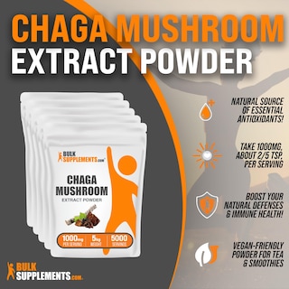 Foto 3 | Suplementos A Granel De Extracto De Hongos De Chaga En Polvo, 5 Kg - Venta Internacional.