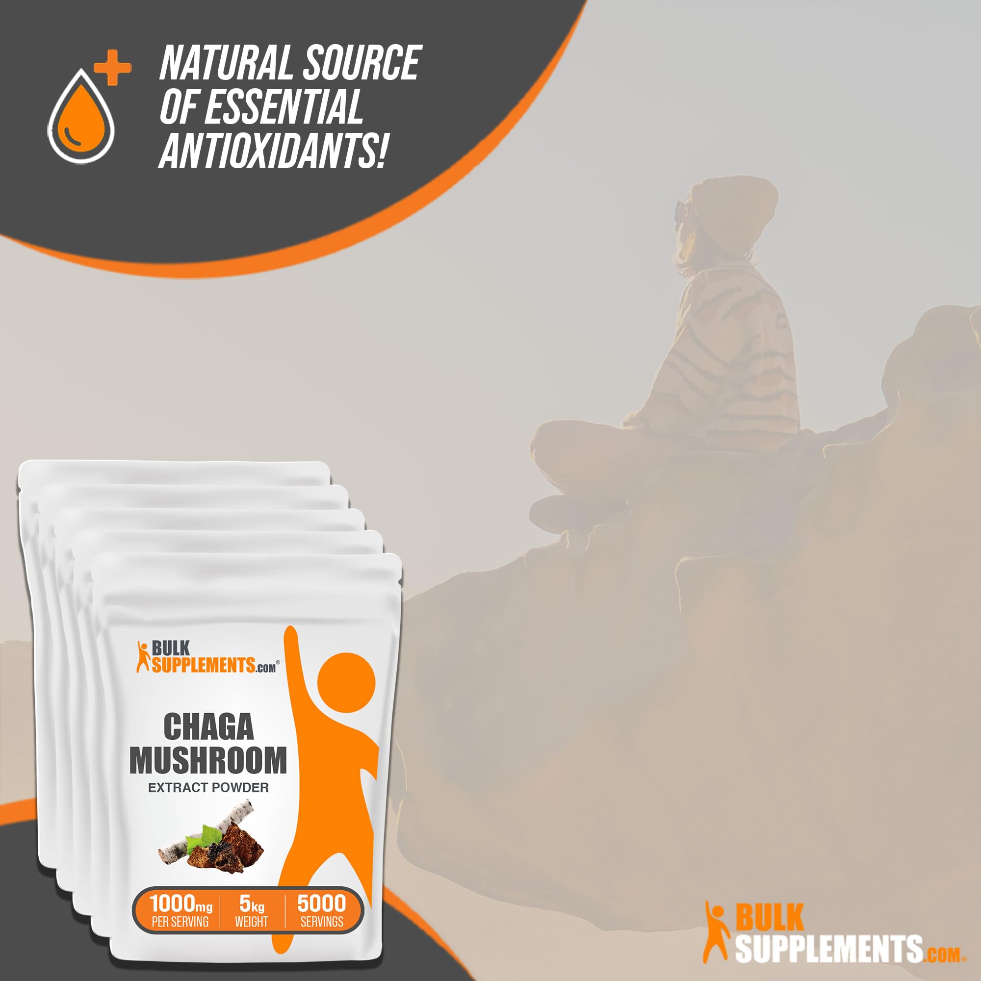 Foto 5 pulgar | Suplementos A Granel De Extracto De Hongos De Chaga En Polvo, 5 Kg - Venta Internacional.