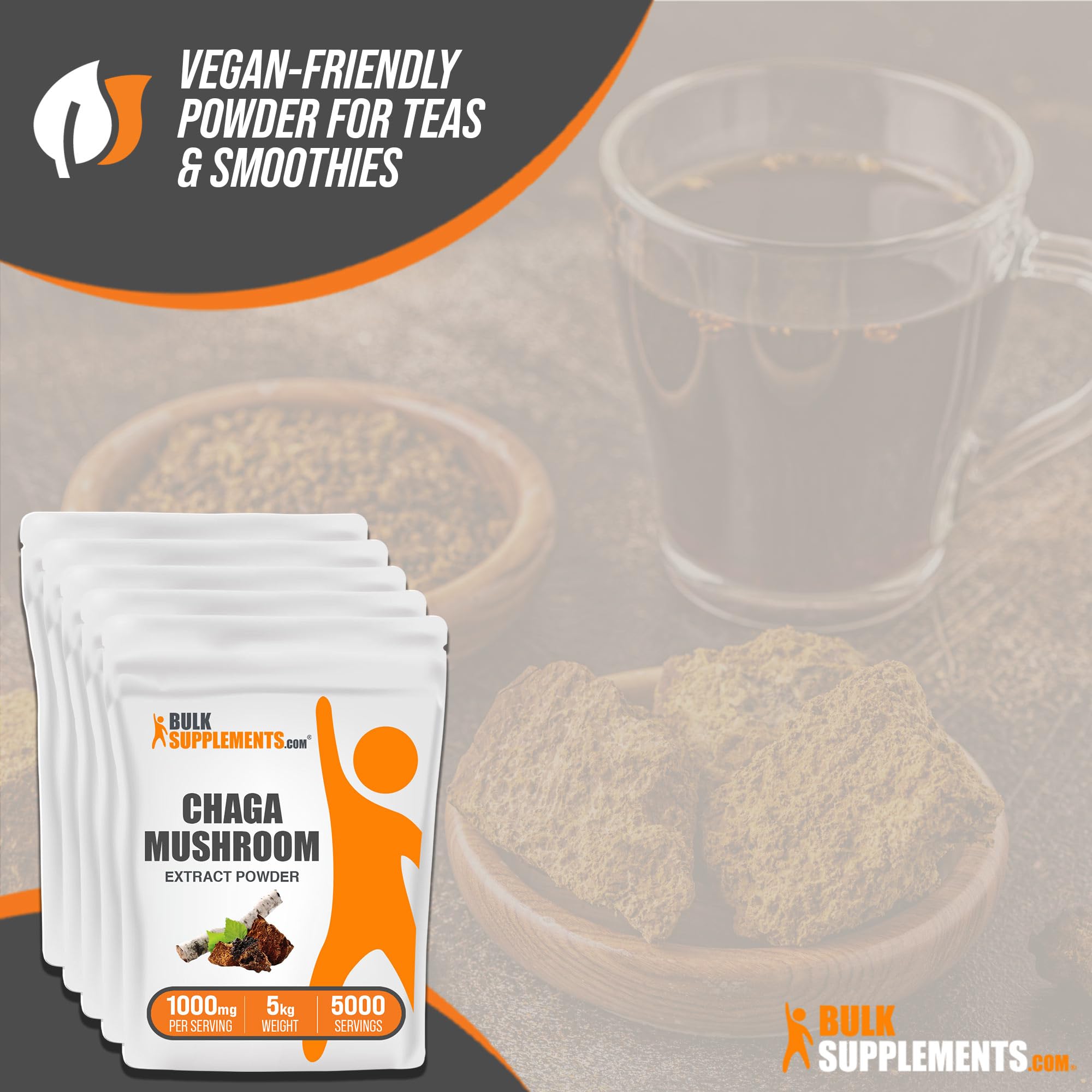Foto 7 pulgar | Suplementos A Granel De Extracto De Hongos De Chaga En Polvo, 5 Kg - Venta Internacional.