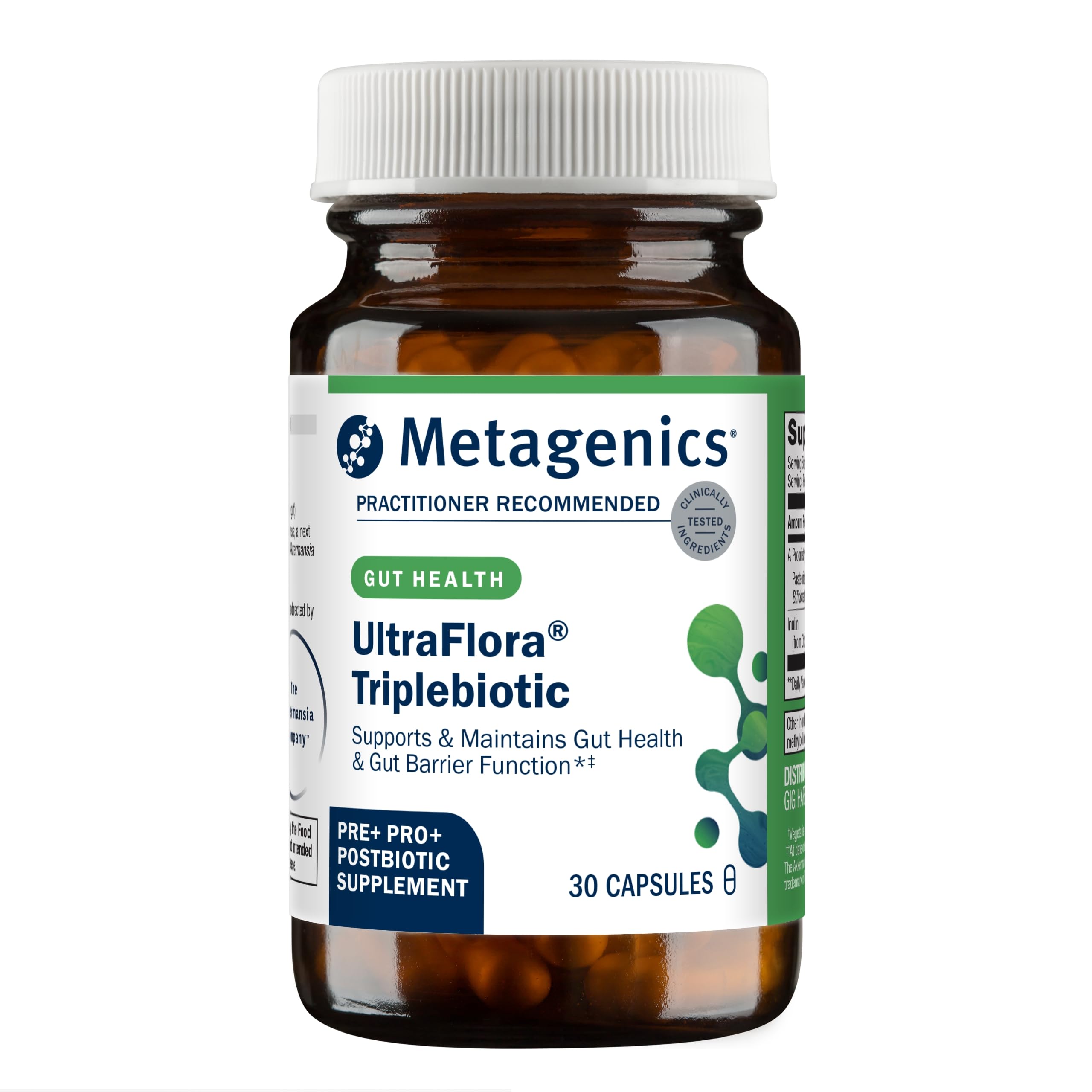 Foto 2 pulgar | Suplemento Digestivo Metagenics Ultraflora Triplebiotic 30 Cápsulas - Venta Internacional.