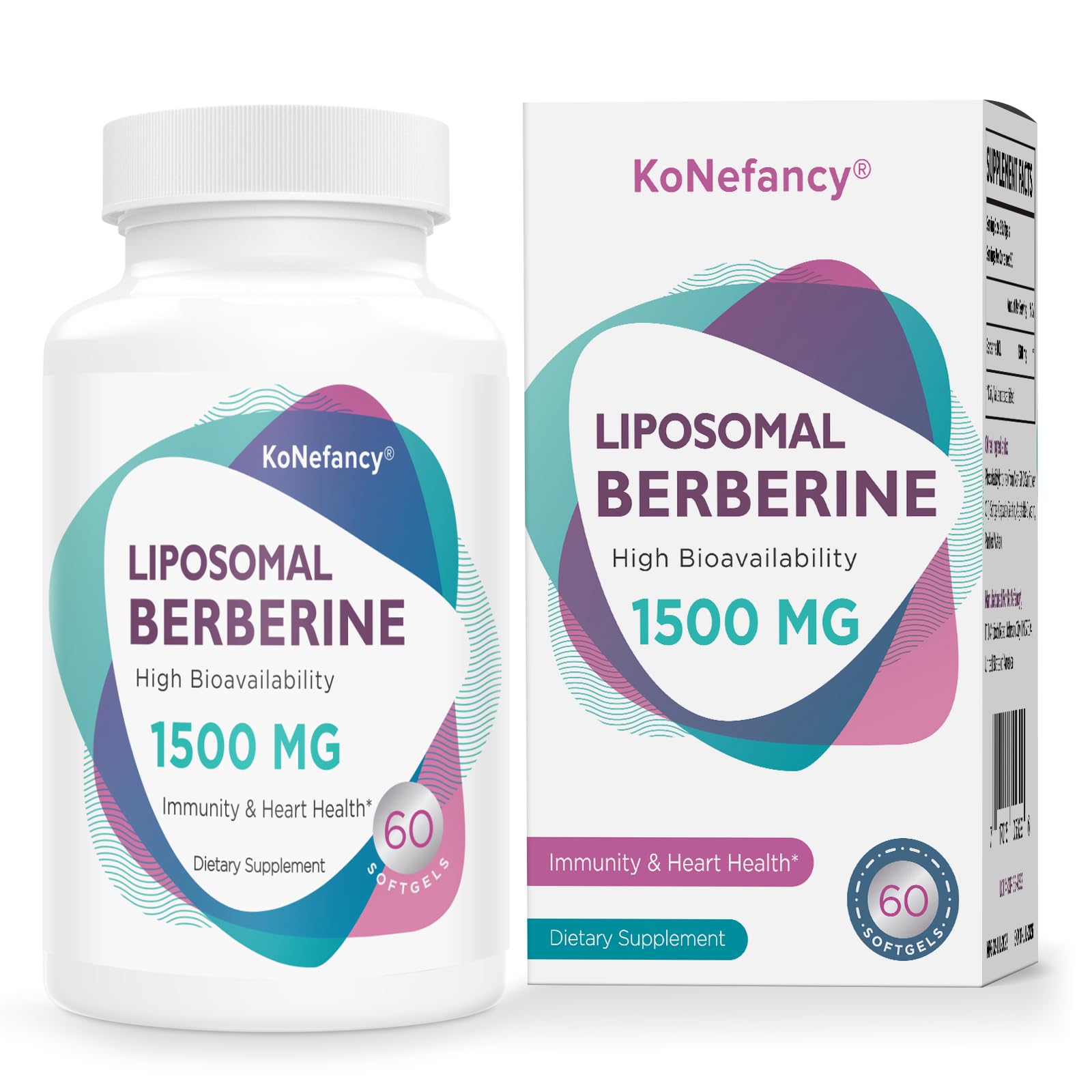Foto 2 pulgar | Suplemento Konefancy Berberine Hcl 1500 Mg en Cápsulas Liposomales - Venta Internacional