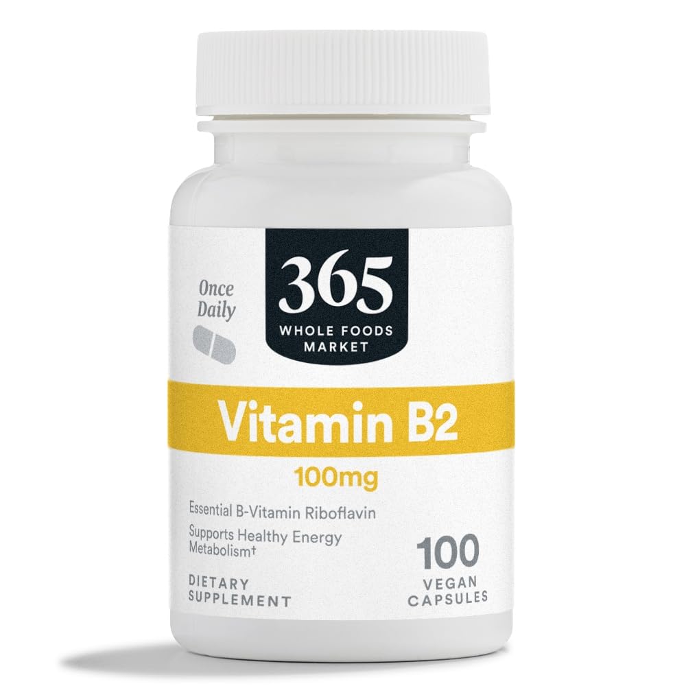Foto 1 | Suplemento 365 De Whole Foods Market, Vitamina B2, 100 Mg, 100 Cápsulas - Venta Internacional.