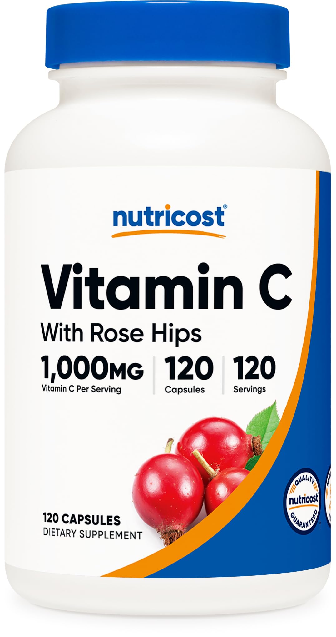 Foto 2 pulgar | Suplemento Nutricost De Vitamina C Con Escaramujo, 1025 Mg, 120 Cápsulas - Venta Internacional.
