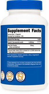 Foto 5 | Suplemento Nutricost De Vitamina C Con Escaramujo, 1025 Mg, 120 Cápsulas - Venta Internacional.