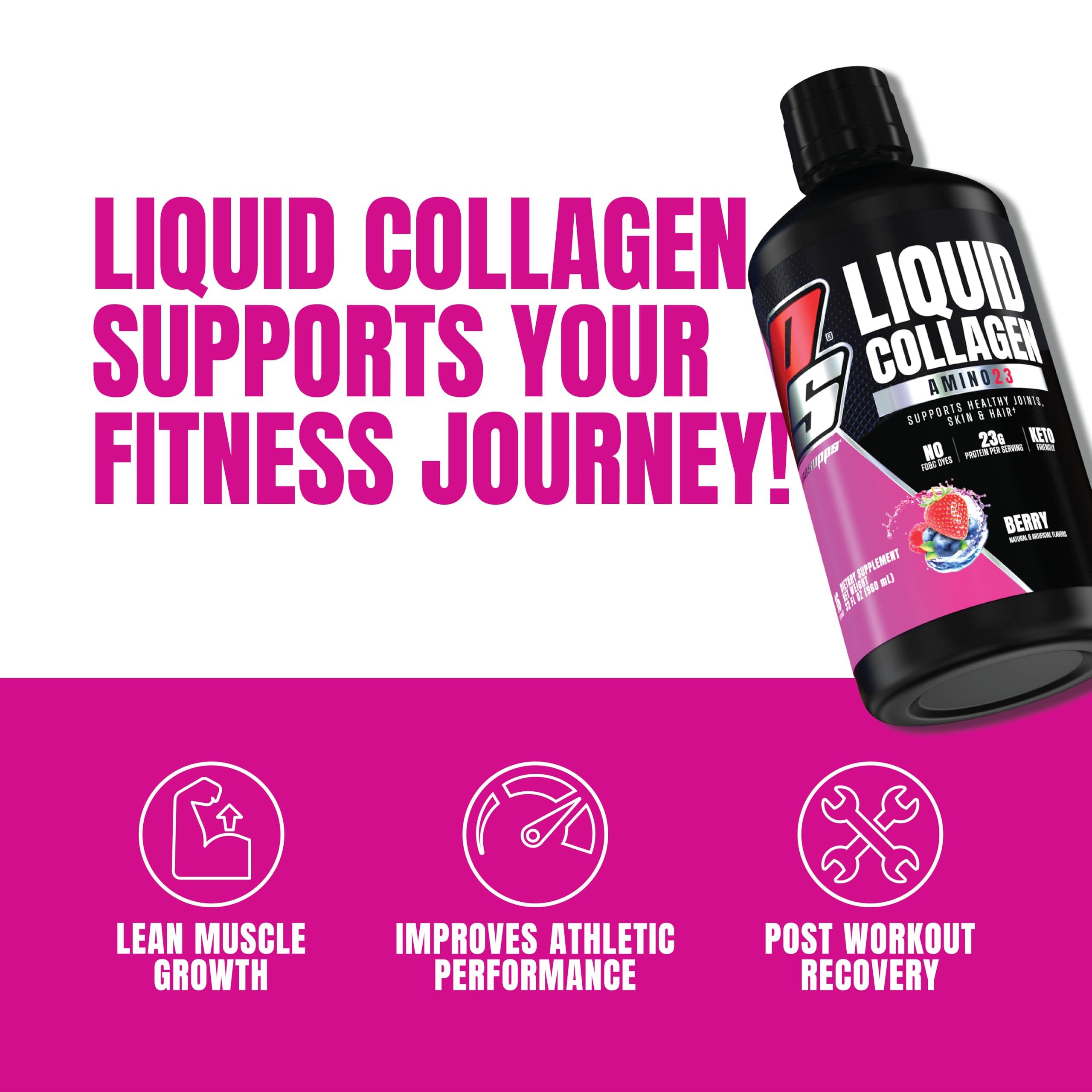 Foto 4 pulgar | Colágeno Líquido Prosupps Amino23 23 g Protein Berry - Venta Internacional.