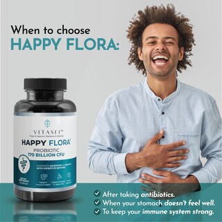 Foto 5 | Suplemento Probiótico Vitasei Happy Flora 170 Mil Millones de UFC - Venta Internacional