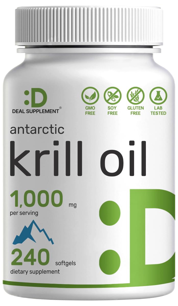 Foto 2 pulgar | Suplemento, Oferta, Aceite De Krill Antártico, 1000 Mg X 240 Cápsulas Blandas - Venta Internacional.