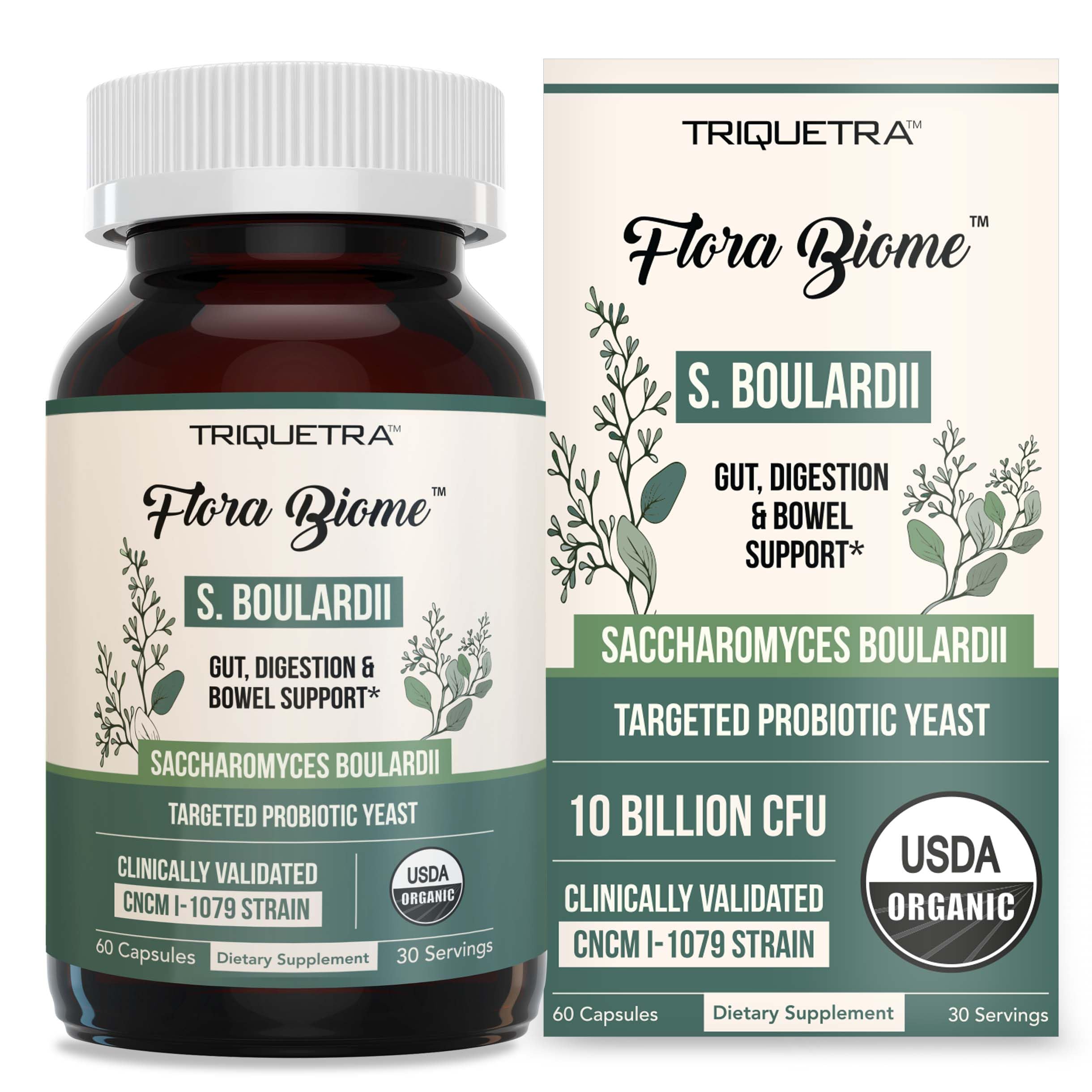 Suplemento Saccharomyces Boulardii Orgánico Triquetra Health - Venta Internacional