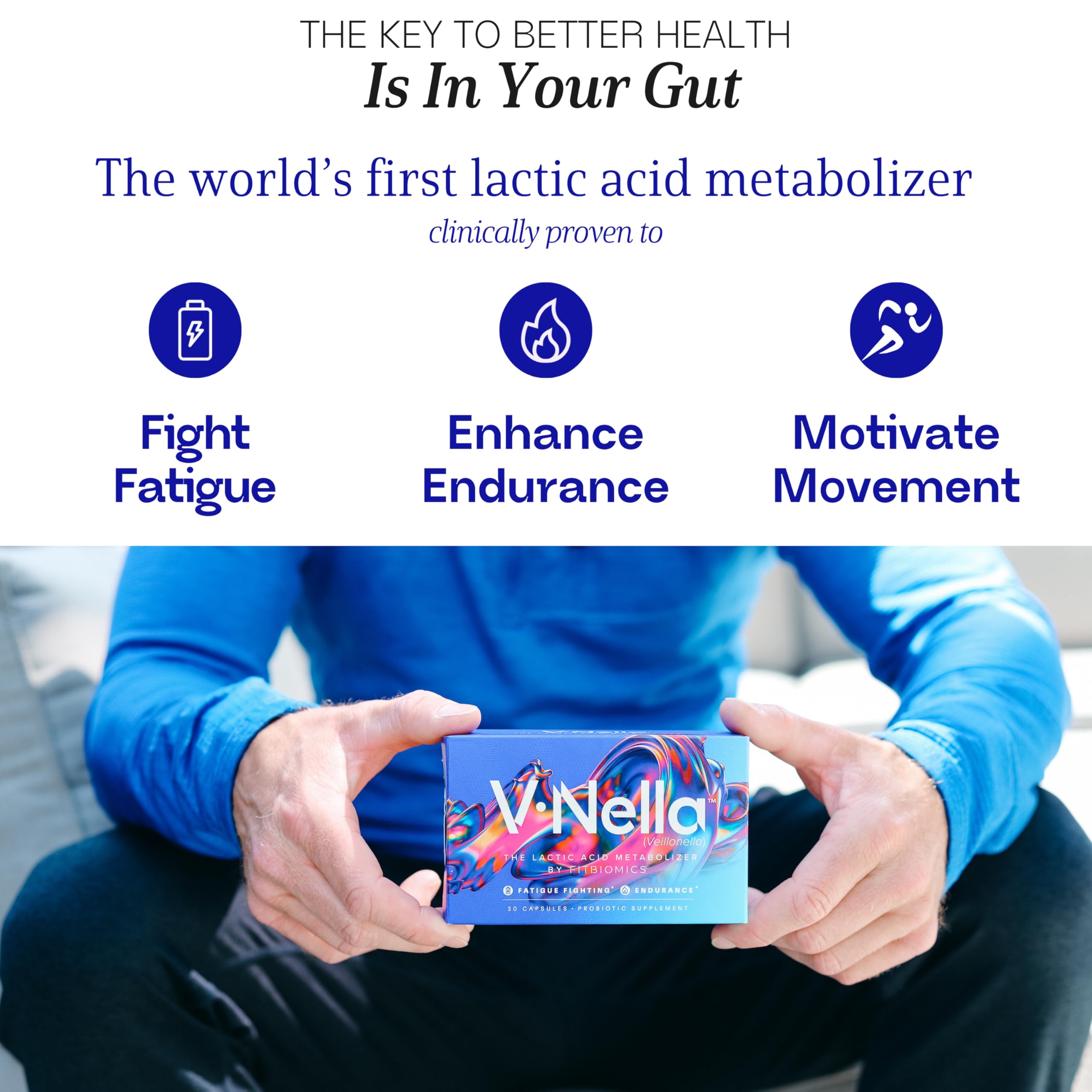 Foto 3 pulgar | Suplemento Metabolizador del Ácido Láctico Fitbiomics V nella - Venta Internacional