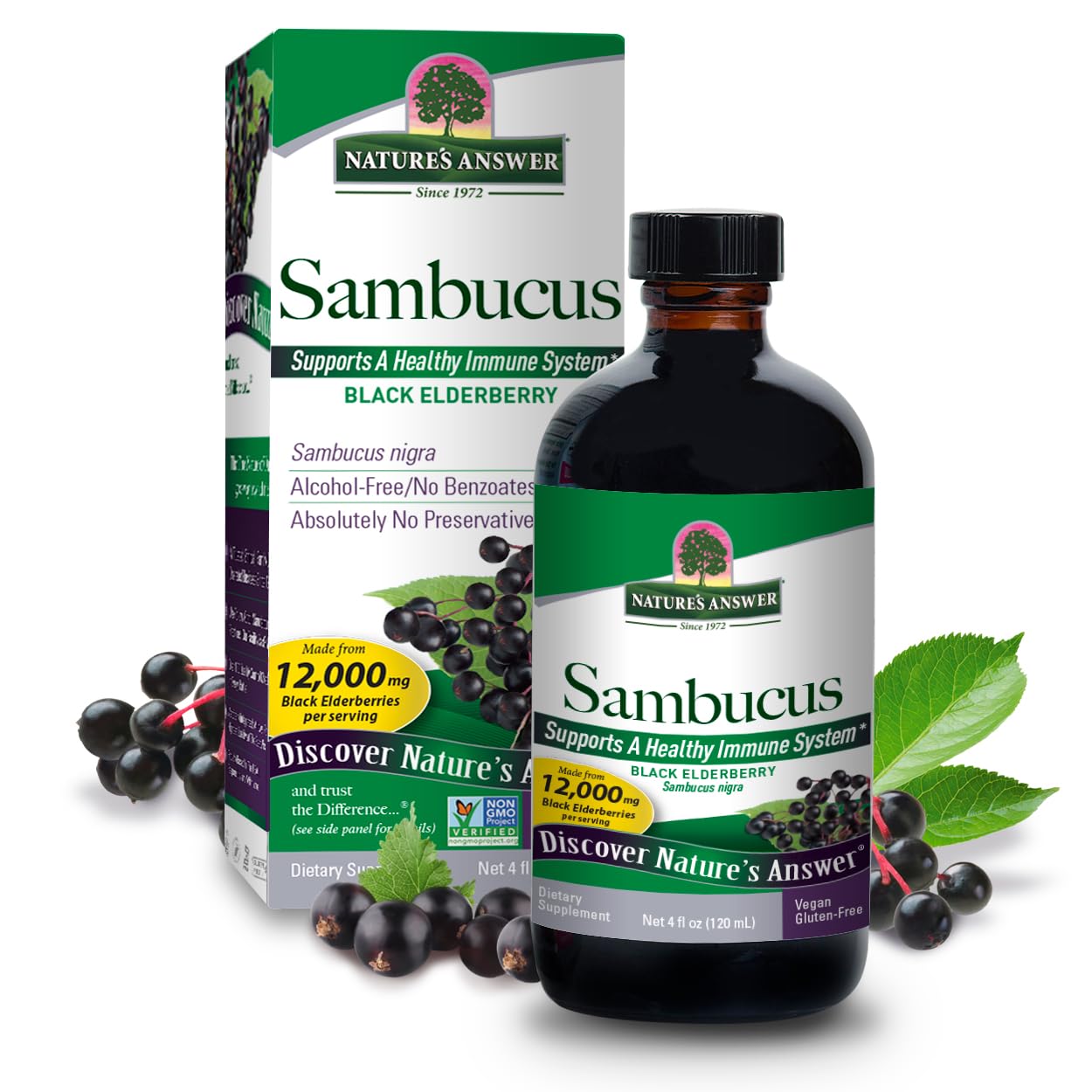 Foto 1 | Suplemento Nature's Answer Sambucus Original 120 ml Sin Alcohol - Venta Internacional
