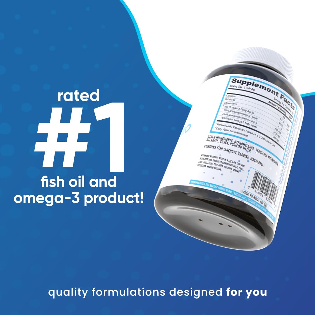 Foto 3 | Suplemento Dietético Nuethix Formulations Fatty Acids Pro Epa-dha Fish Oil 90 Cápsulas De Gel - Venta Internacional.