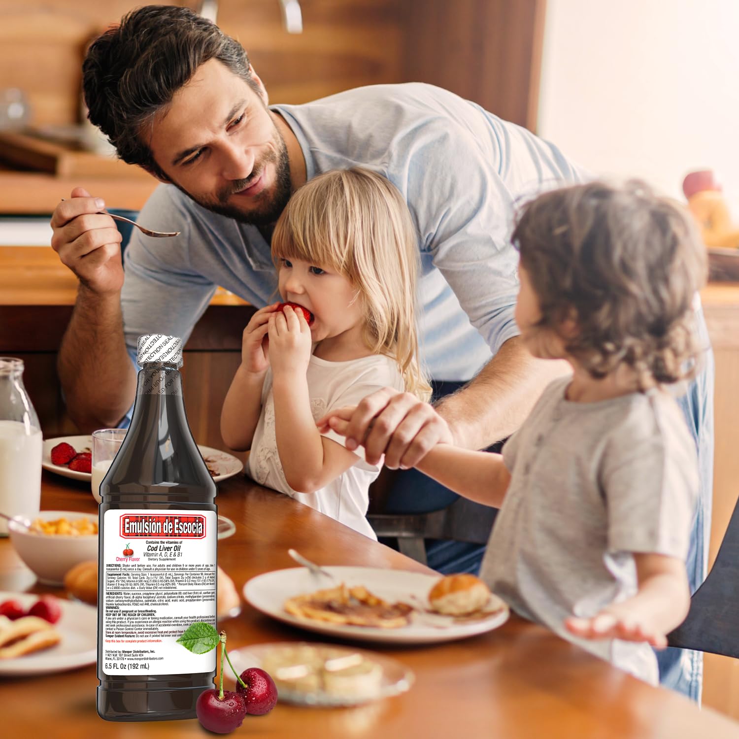 Foto 5 pulgar | Suplemento De Aceite De Hígado De Bacalao Emulsión De Escocia 192 Ml Con Vitaminas - Venta Internacional