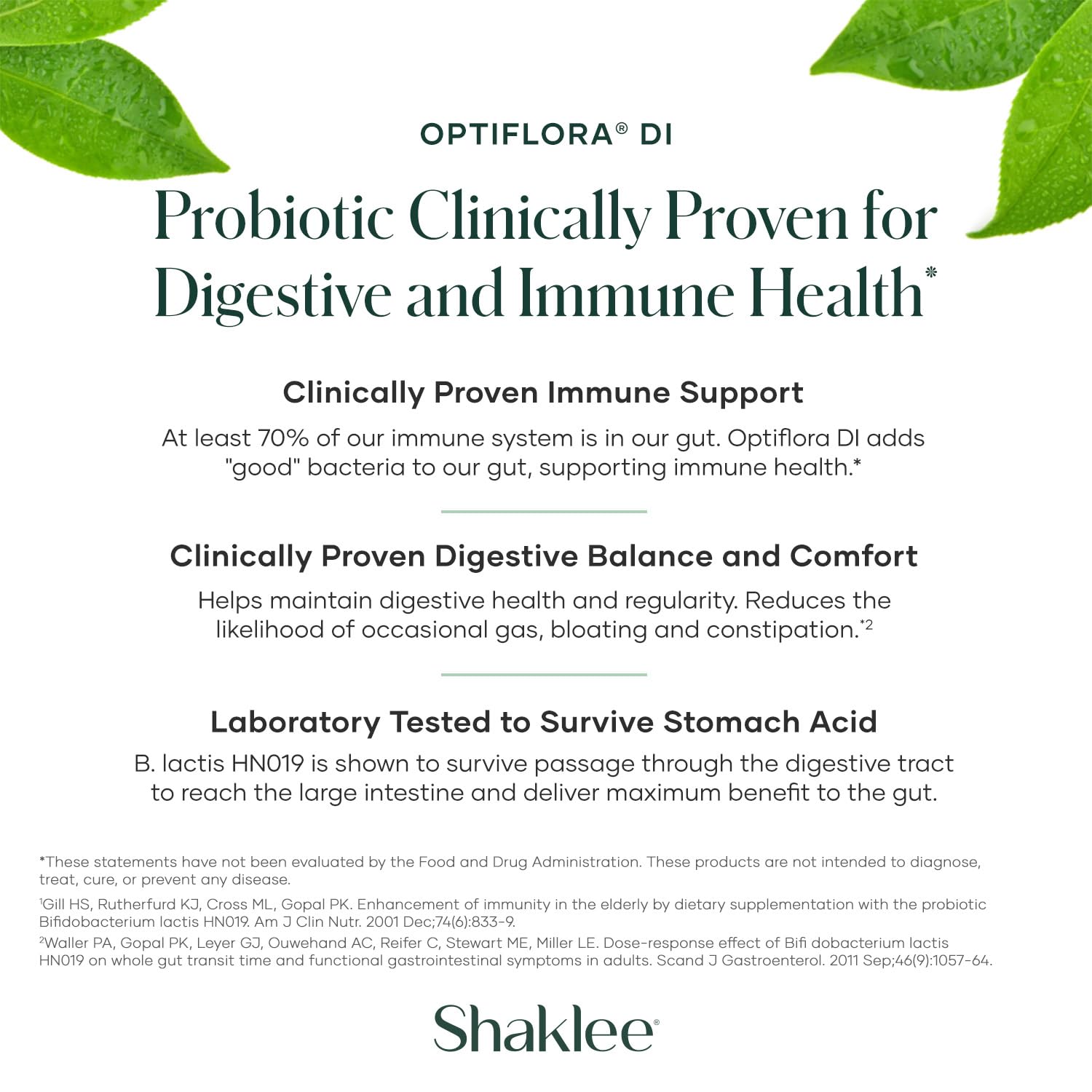 Foto 5 pulgar | Probiótico Shaklee Optiflora  Di 10 Mil Millones Ufc 30 Cápsulas - Venta Internacional