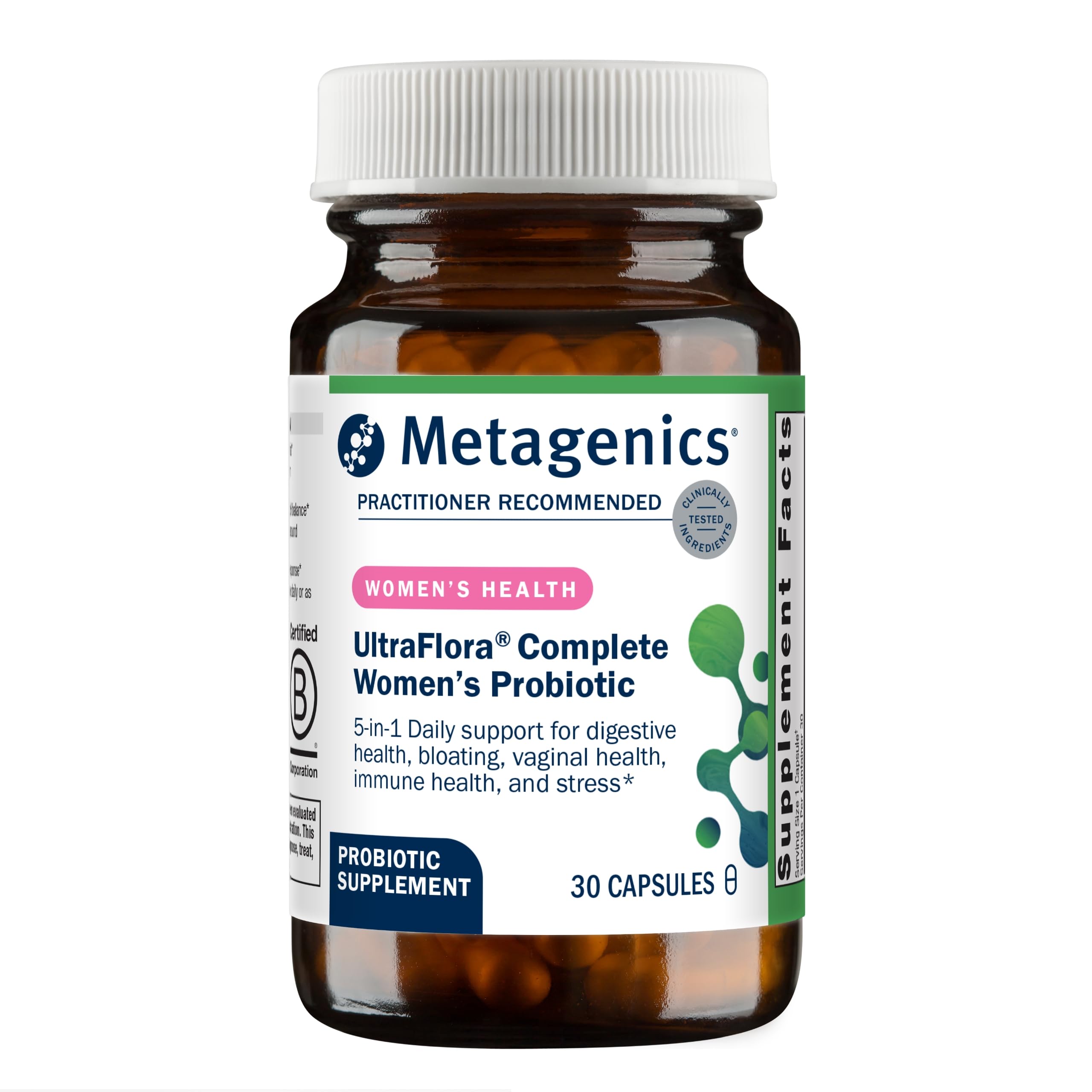 Suplemento Probiotic Metagenics Ultraflora Complete Women 30 Cápsulas - Venta Internacional.