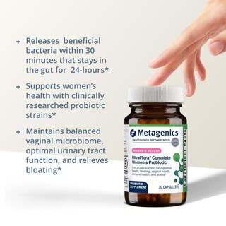 Foto 3 | Suplemento Probiotic Metagenics Ultraflora Complete Women 30 Cápsulas - Venta Internacional.