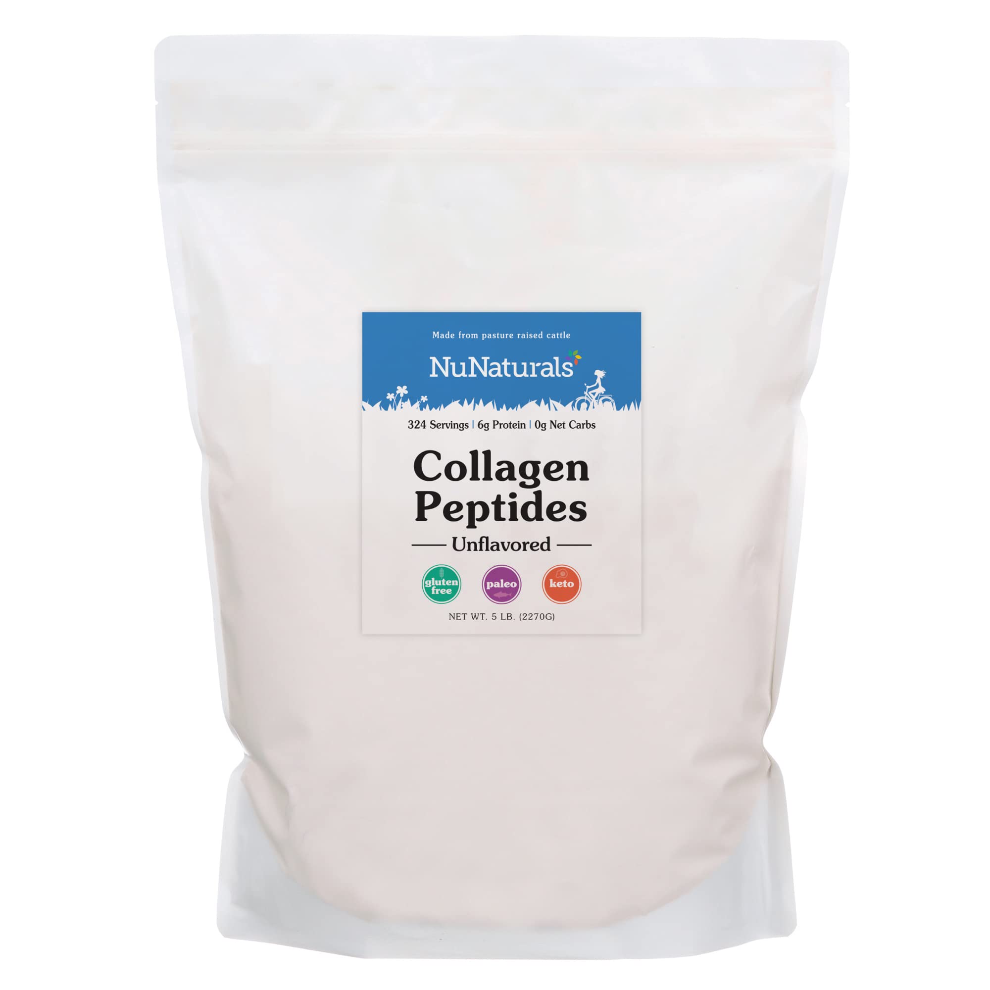 Foto 2 pulgar | Péptidos de Colágeno en Polvo NuNaturals Tipo I y III para Piel 2,27 kg - Venta Internacional