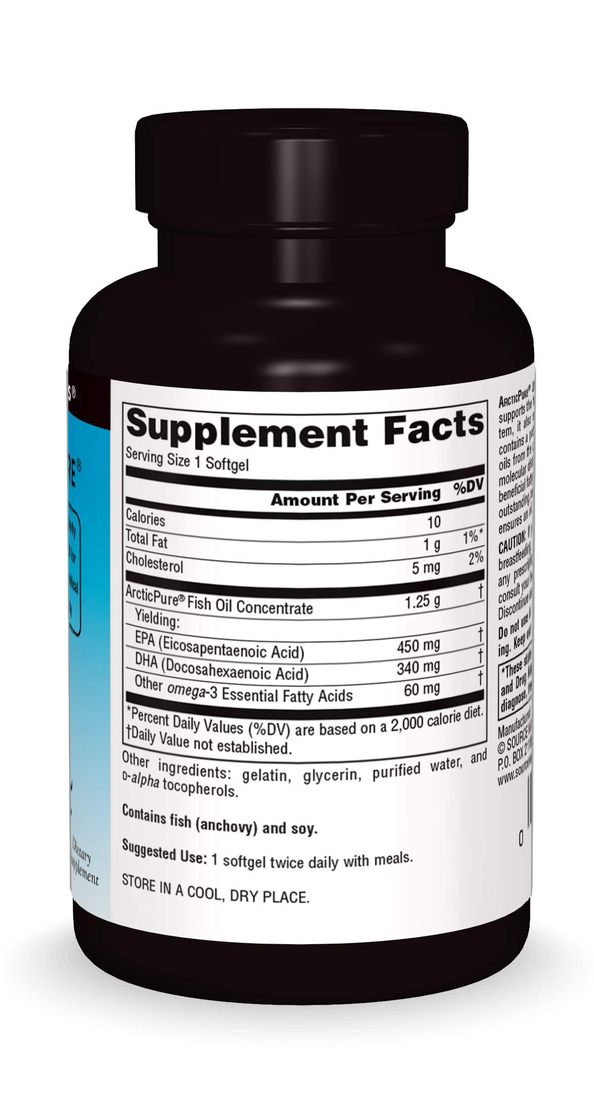 Foto 3 pulgar | Suplemento Source Naturals Arcticpure Ultra Potency 850 Mg - Venta Internacional