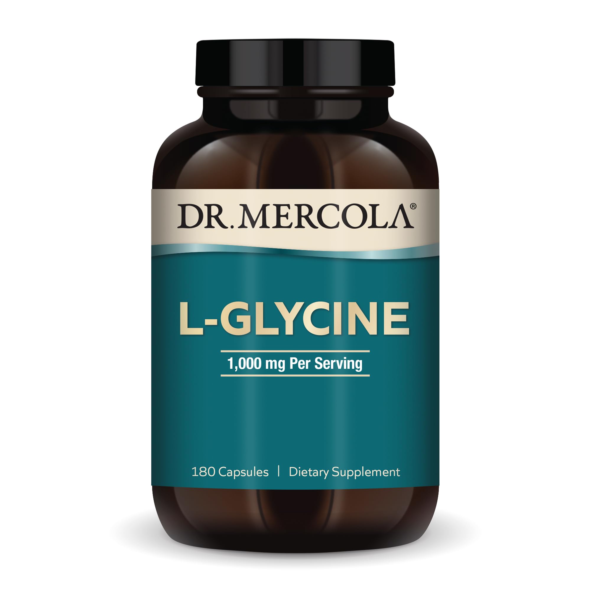 Foto 2 pulgar | Suplemento Dr. Mercola L-glicina 1000 Mg 90 Porciones 180 Cápsulas - Venta Internacional.