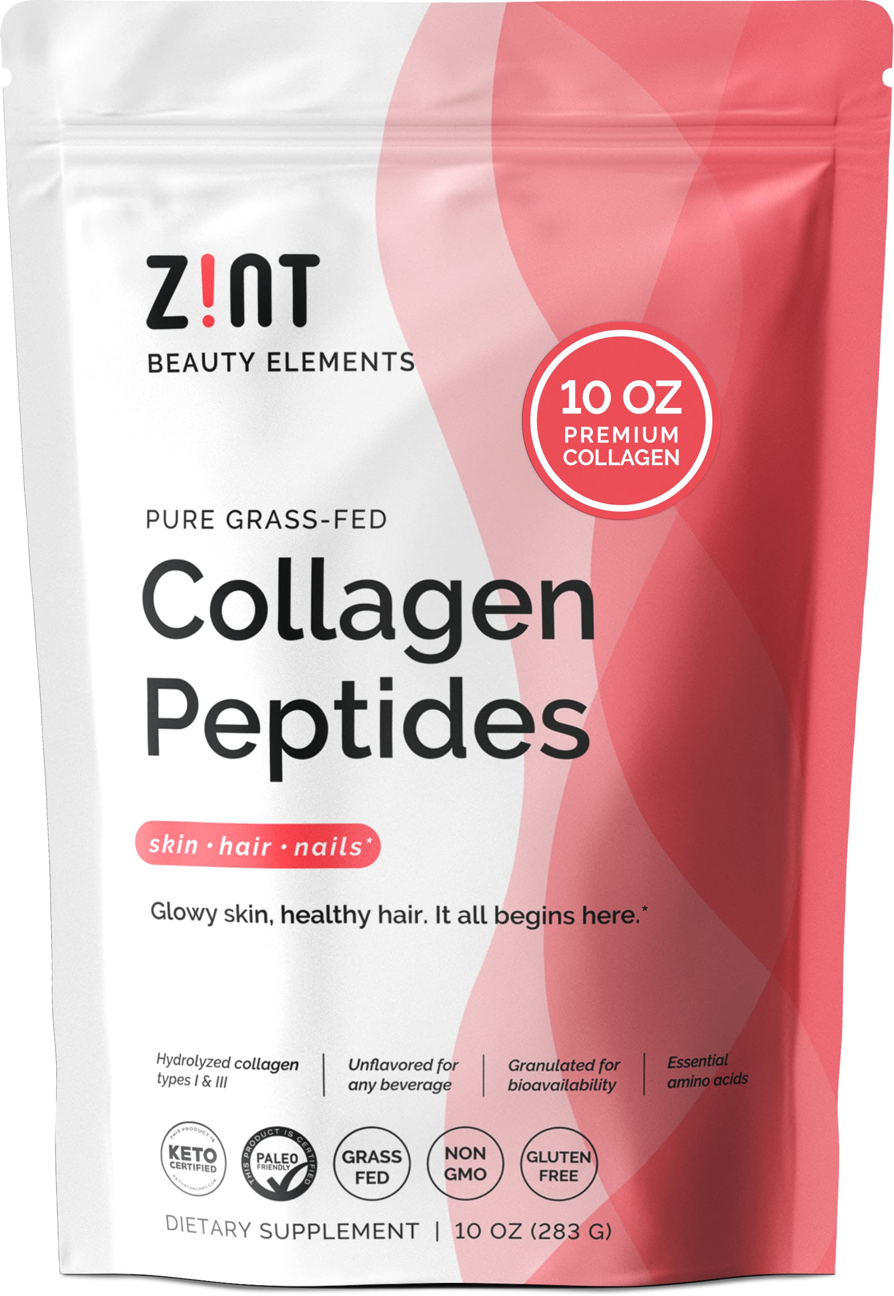 Foto 2 pulgar | Péptidos De Colágeno En Polvo Zint Paleo Keto 283 g- Venta Internacional.