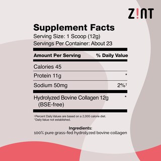 Foto 5 | Péptidos De Colágeno En Polvo Zint Paleo Keto 283 g- Venta Internacional.