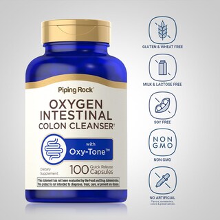 Foto 3 | Suplemento Piping Rock Colon Cleanse Oxy-tone 100 Cápsulas - Venta Internacional.