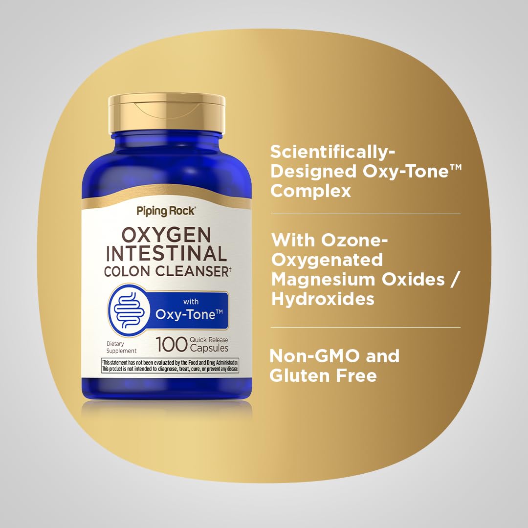 Foto 5 pulgar | Suplemento Piping Rock Colon Cleanse Oxy-tone 100 Cápsulas - Venta Internacional.
