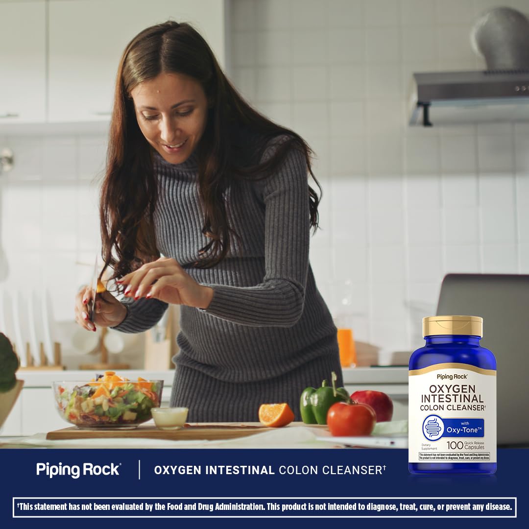 Foto 7 pulgar | Suplemento Piping Rock Colon Cleanse Oxy-tone 100 Cápsulas - Venta Internacional.