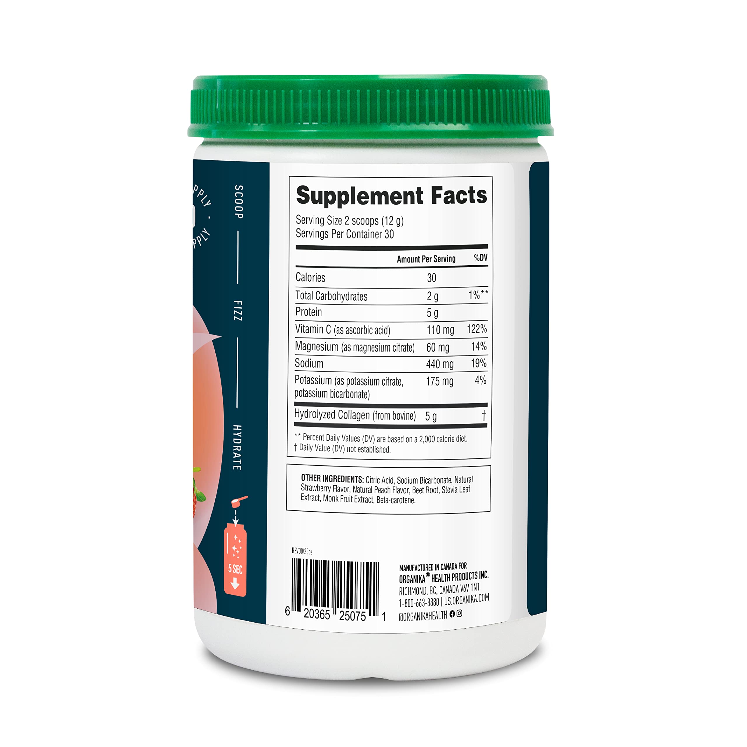 Foto 4 pulgar | Suplemento Organika Electrolytes + Colágeno Mejorado 360g - Venta Internacional