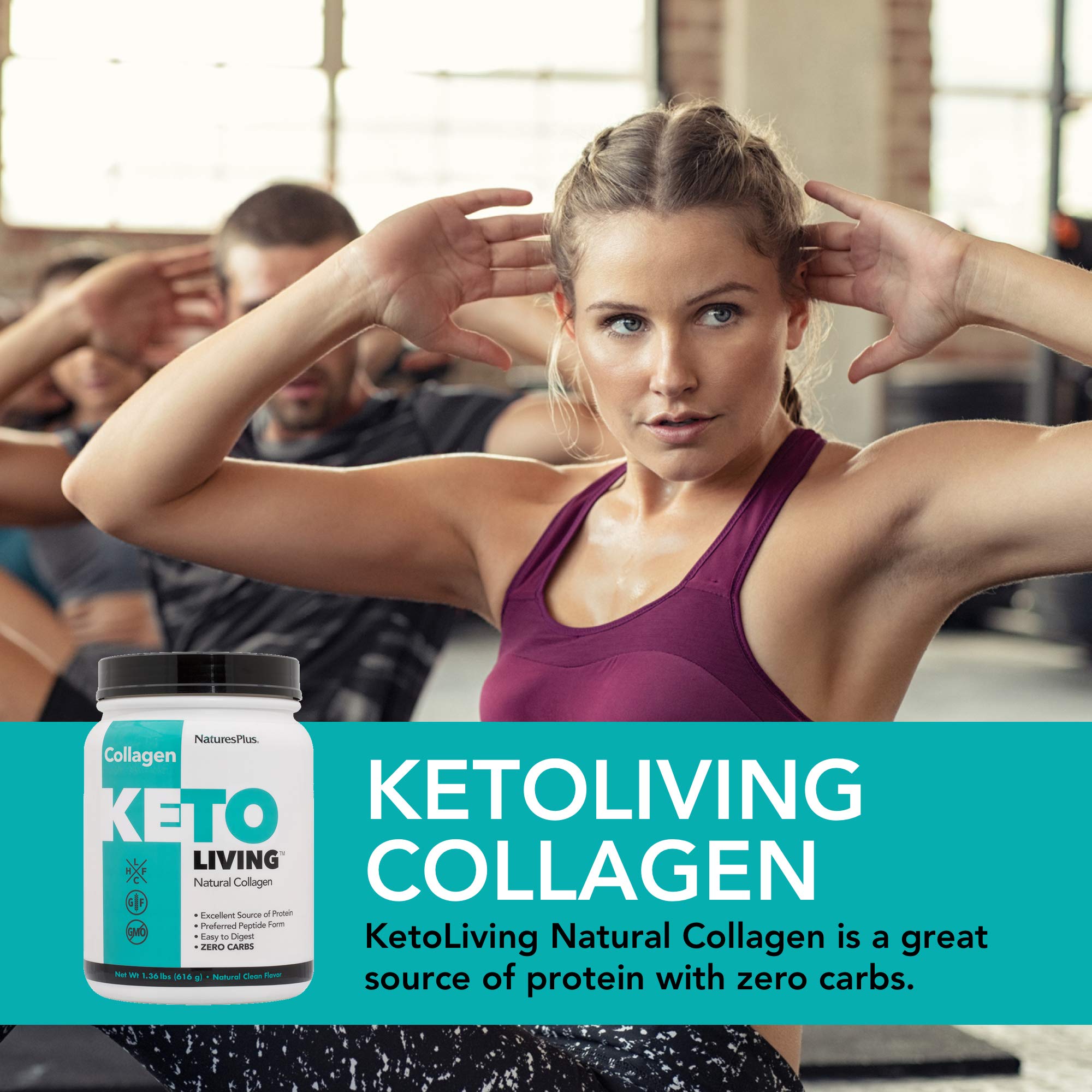 Foto 3 pulgar | Proteína Cetogénica En Polvo Natures Plus Ketoliving Collagen - Venta Internacional.