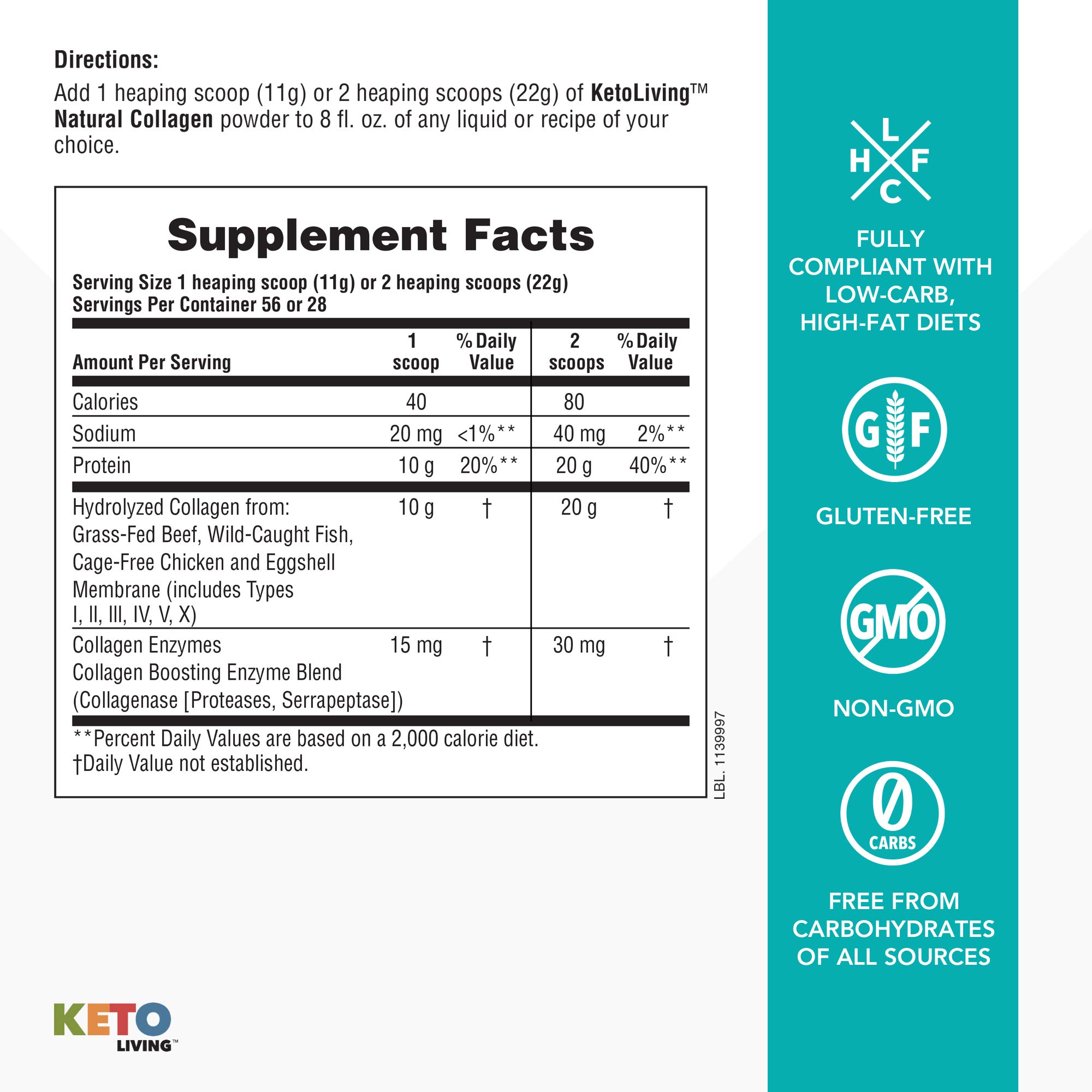 Foto 6 pulgar | Proteína Cetogénica En Polvo Natures Plus Ketoliving Collagen - Venta Internacional.