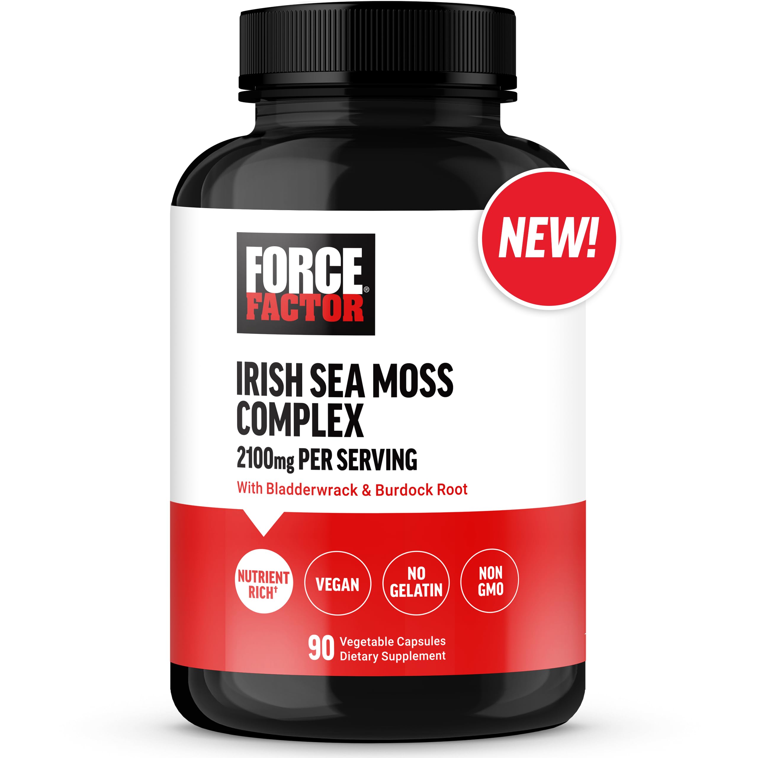 Foto 2 pulgar | Suplemento Force Factor Irish Sea Moss 90 Cápsulas - Venta Internacional.