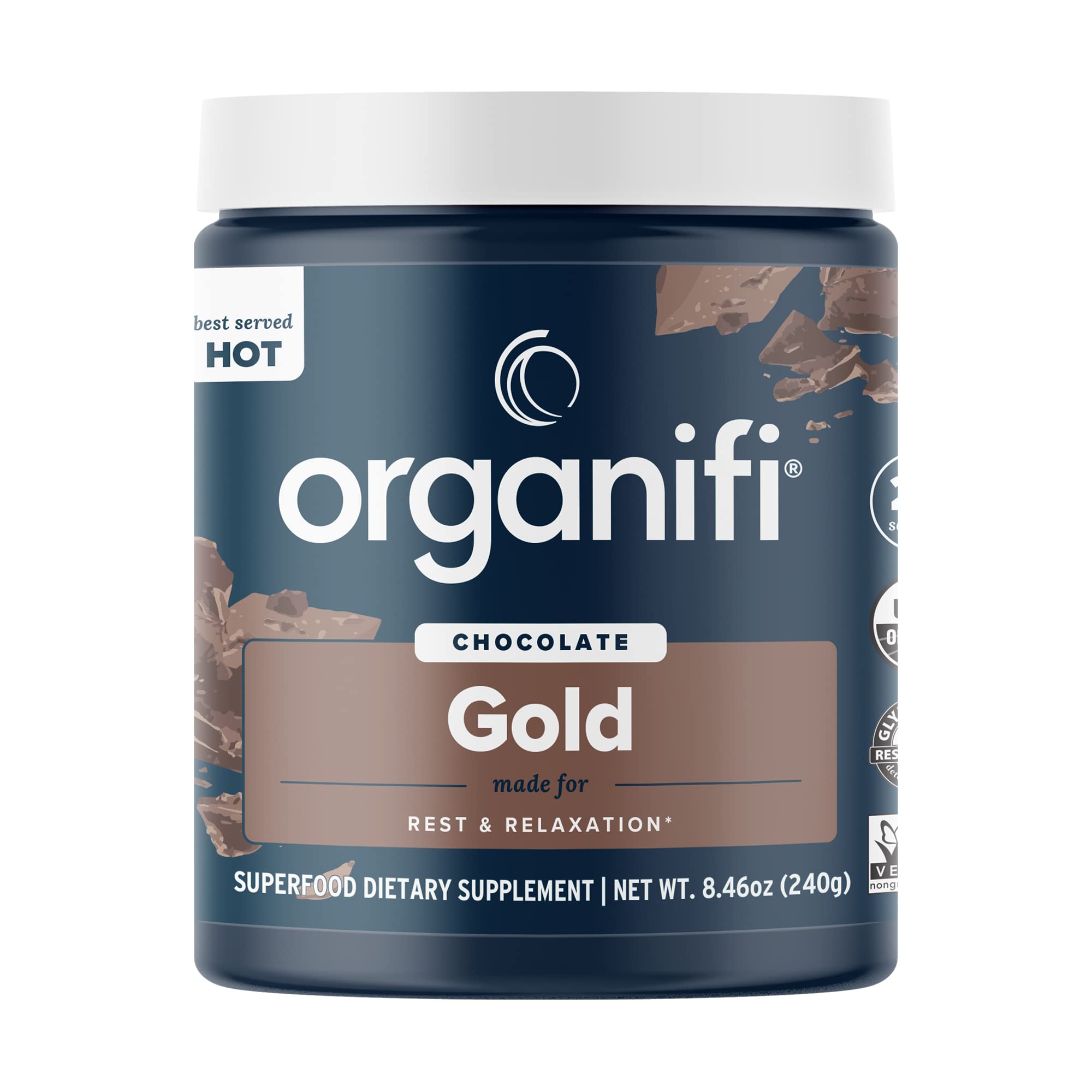 Foto 1 | Suplemento Organifi Gold Chocolate, Suministro Para 20 Días - Venta Internacional.