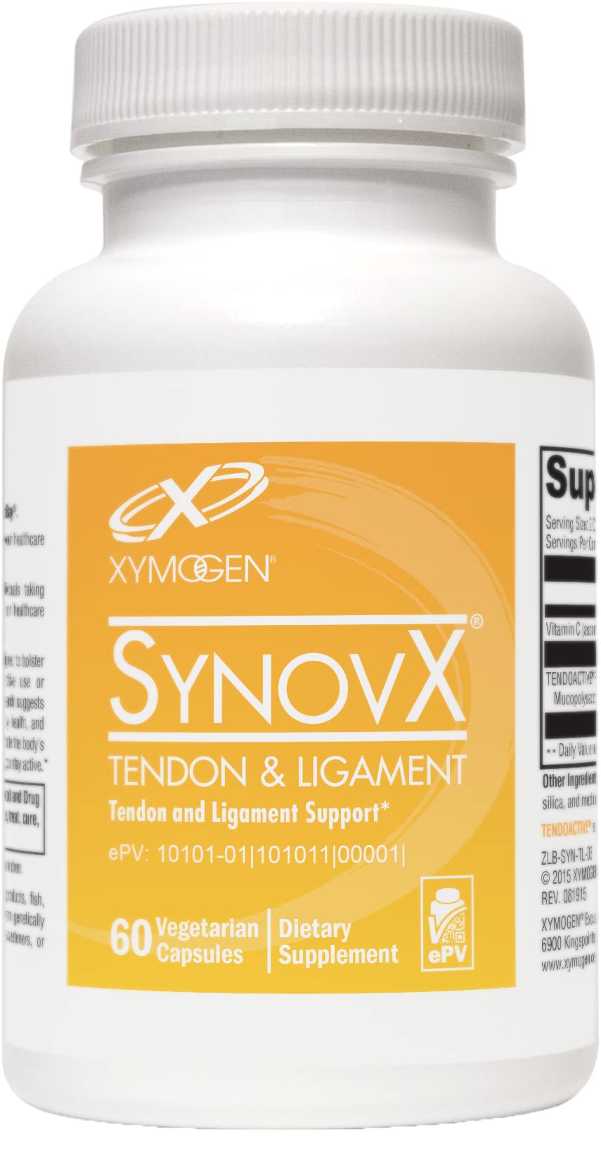 Foto 2 pulgar | Suplemento Xymogen Synovx Tendon & Ligament 60 Cápsulas - Venta Internacional