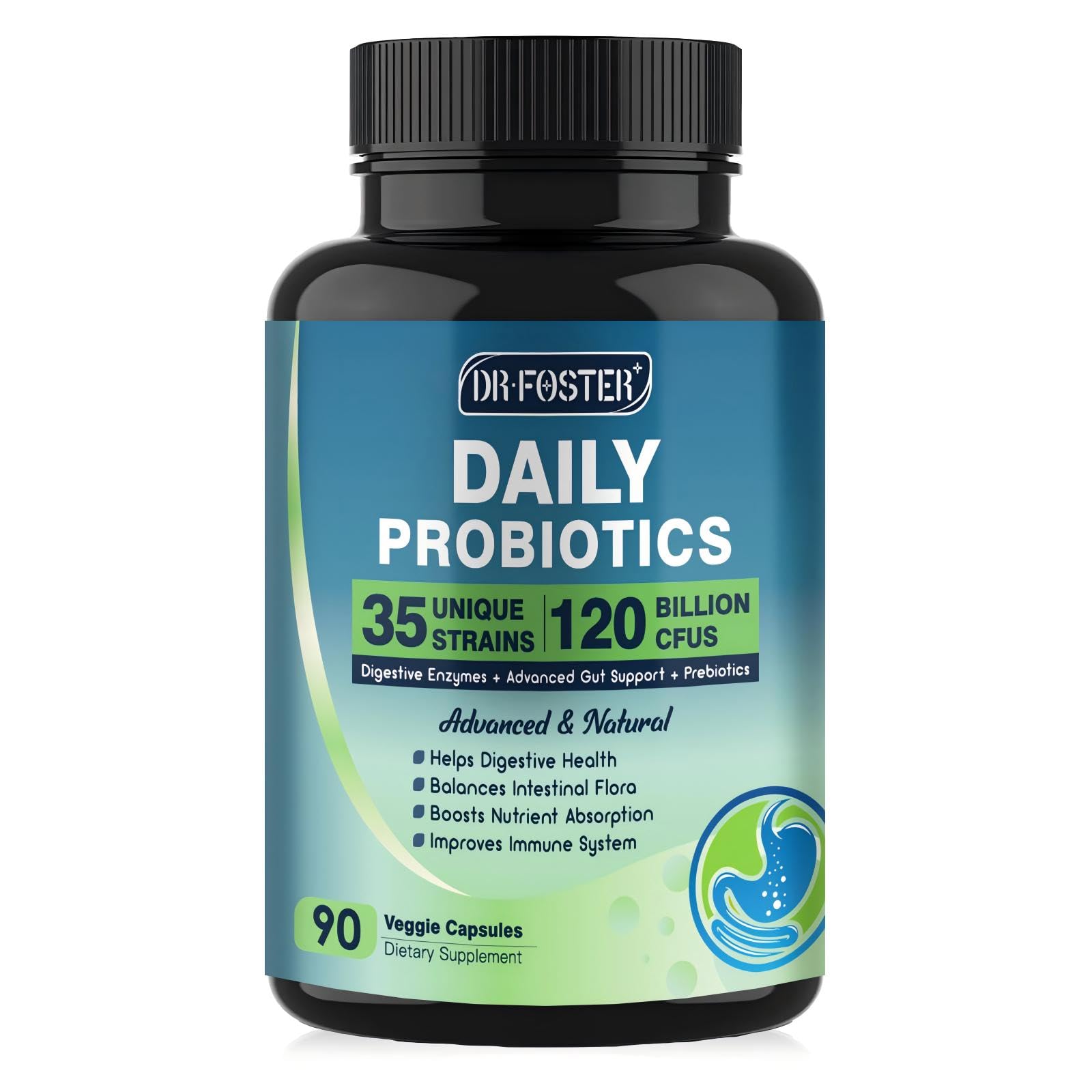 Probióticos Dr Foster para la Salud Digestiva 90 Cápsulas - Venta Internacional