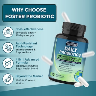 Foto 2 | Probióticos Dr Foster para la Salud Digestiva 90 Cápsulas - Venta Internacional