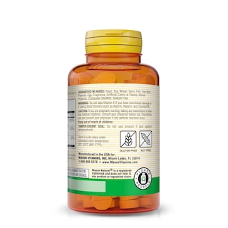 Foto 3 | Suplemento Mason Natural Vitamina K2 100 Mcg + D3 1000 Ui 100 Comprimidos (paquete De 3) - Venta Internacional.