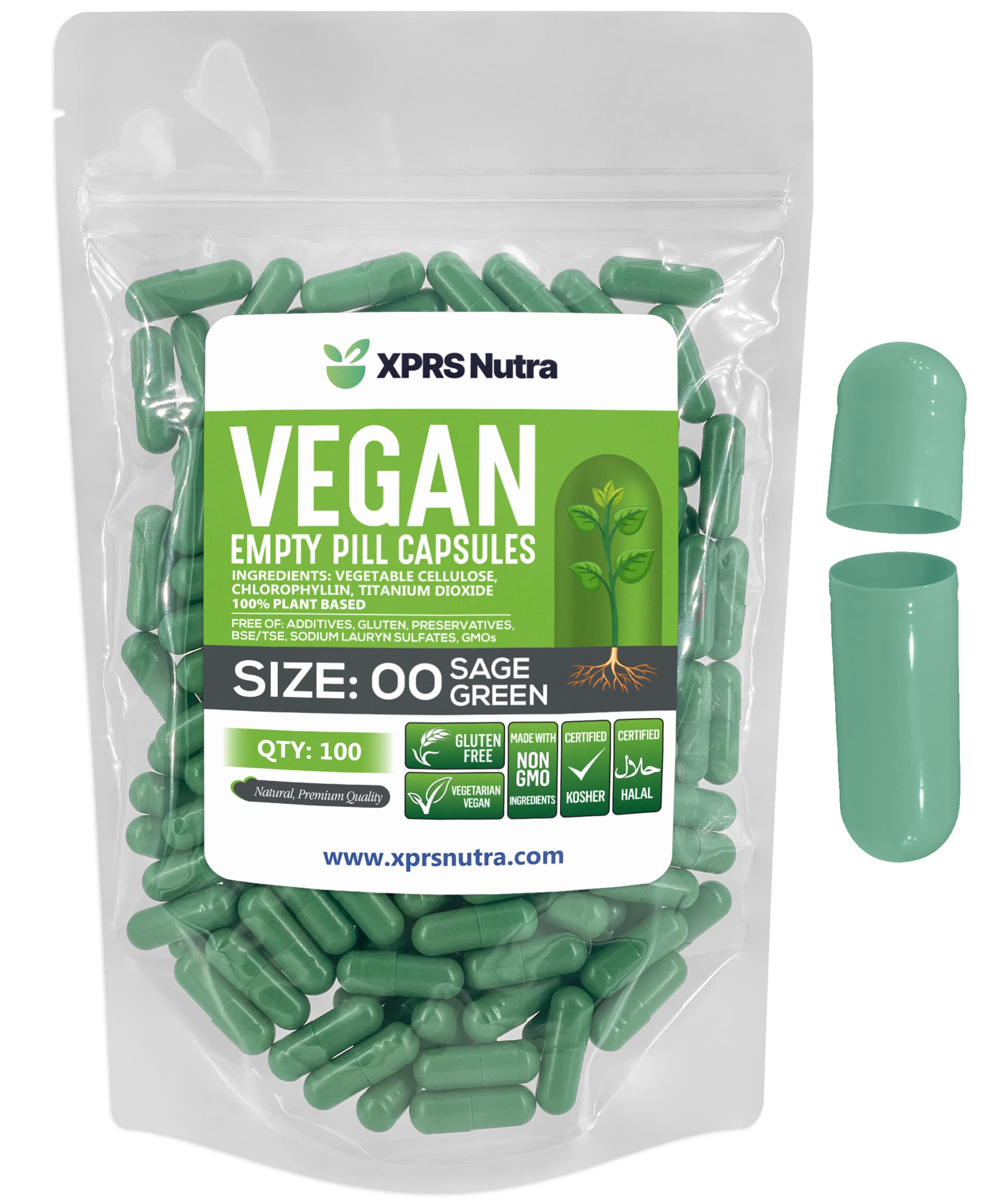 Foto 2 pulgar | Cápsulas Vacías Xprs Nutra, Tamaño 00, 100 Unidades, Cápsulas Veganas - Venta Internacional.