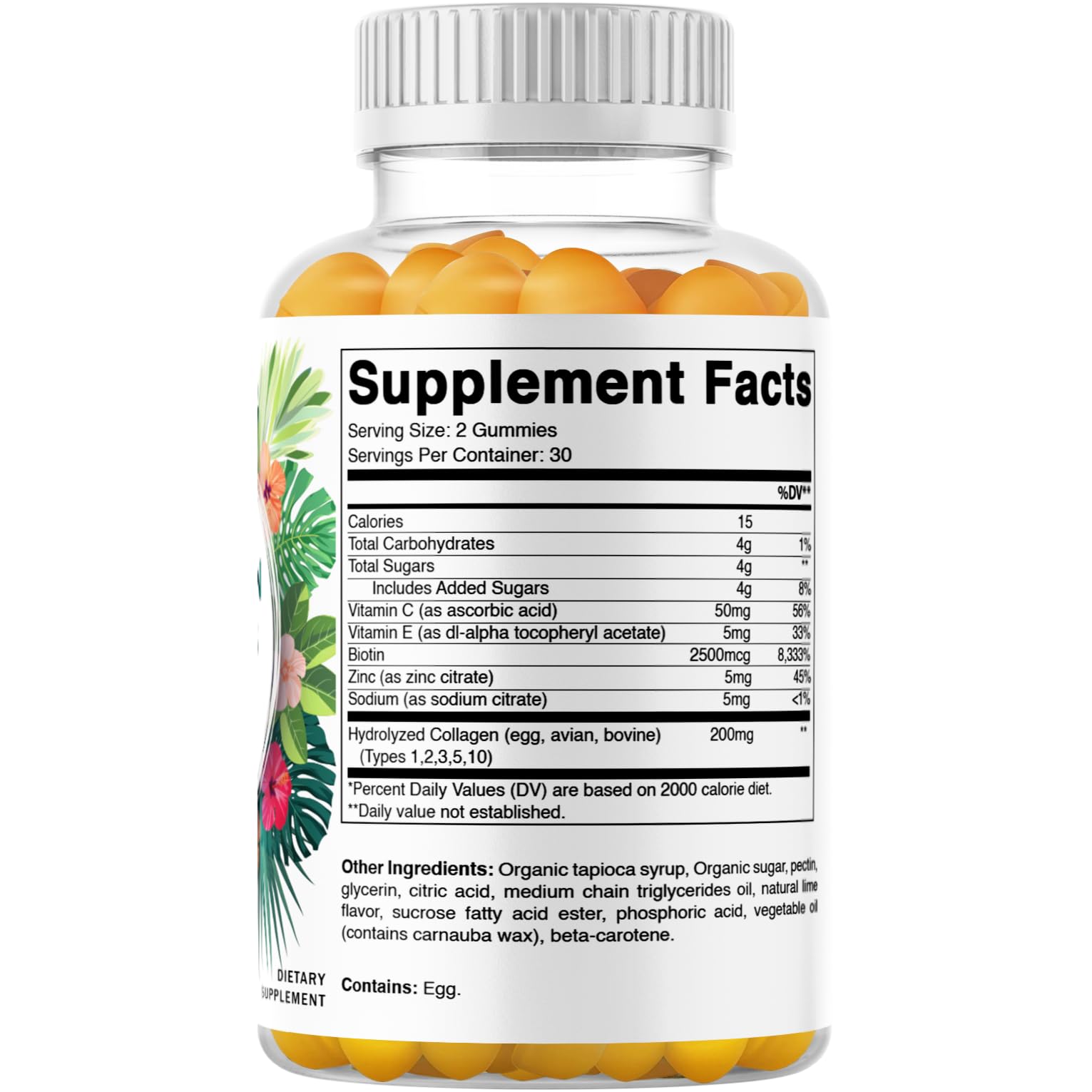 Foto 5 pulgar | Gomitas de Colágeno Hidrolizadas Vitamáticamente Con Vitamina C Zinc 200 Mg - Venta Internacional