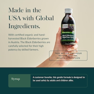 Foto 4 | Jarabe Nocturno de Saúco Negro Gaia Herbs 160 ml - Venta Internacional