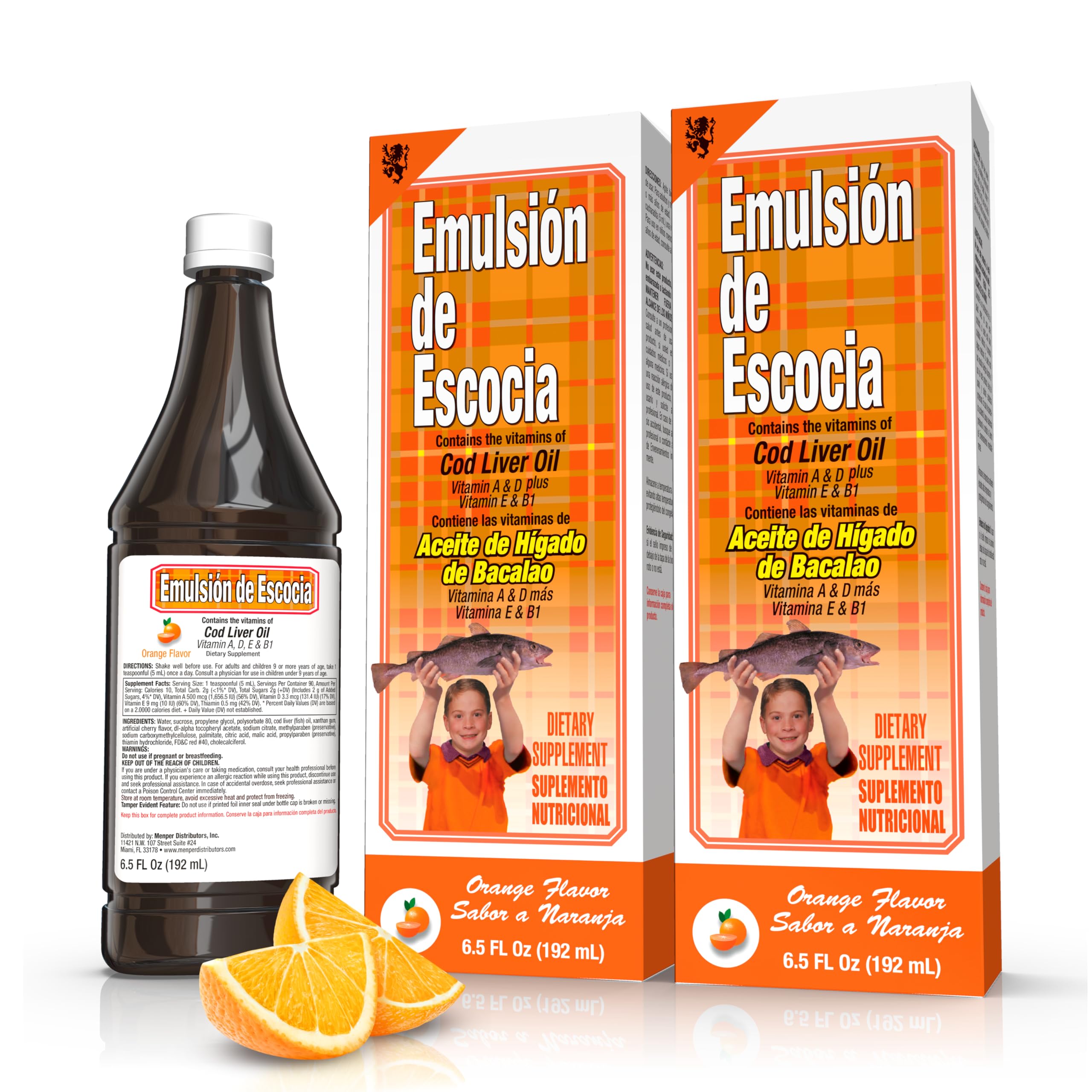 Foto 2 pulgar | Suplemento De Aceite De Hígado De Bacalao Emulsión de Escocia Naranja - Venta Internacional
