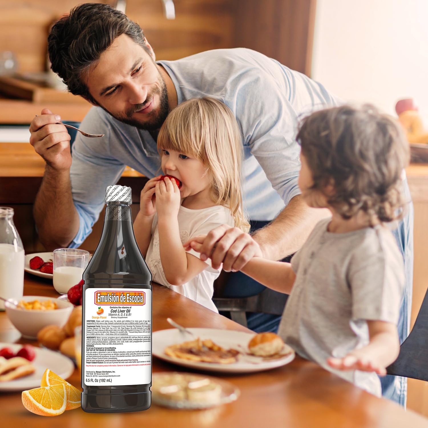 Foto 4 pulgar | Suplemento De Aceite De Hígado De Bacalao Emulsión de Escocia Naranja - Venta Internacional